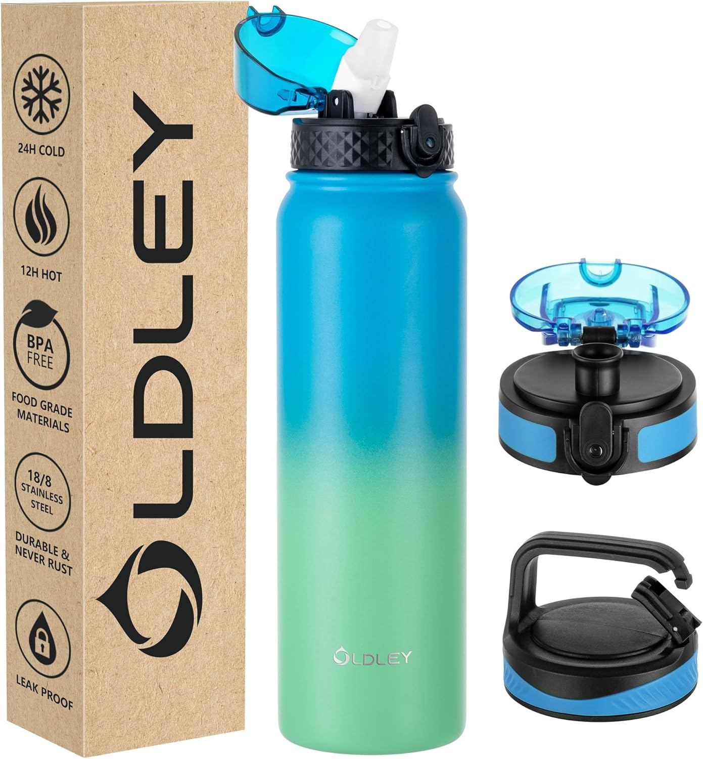 Thumbnail 6 de OLDLEY Stainless Steel Bottle 1L Straw