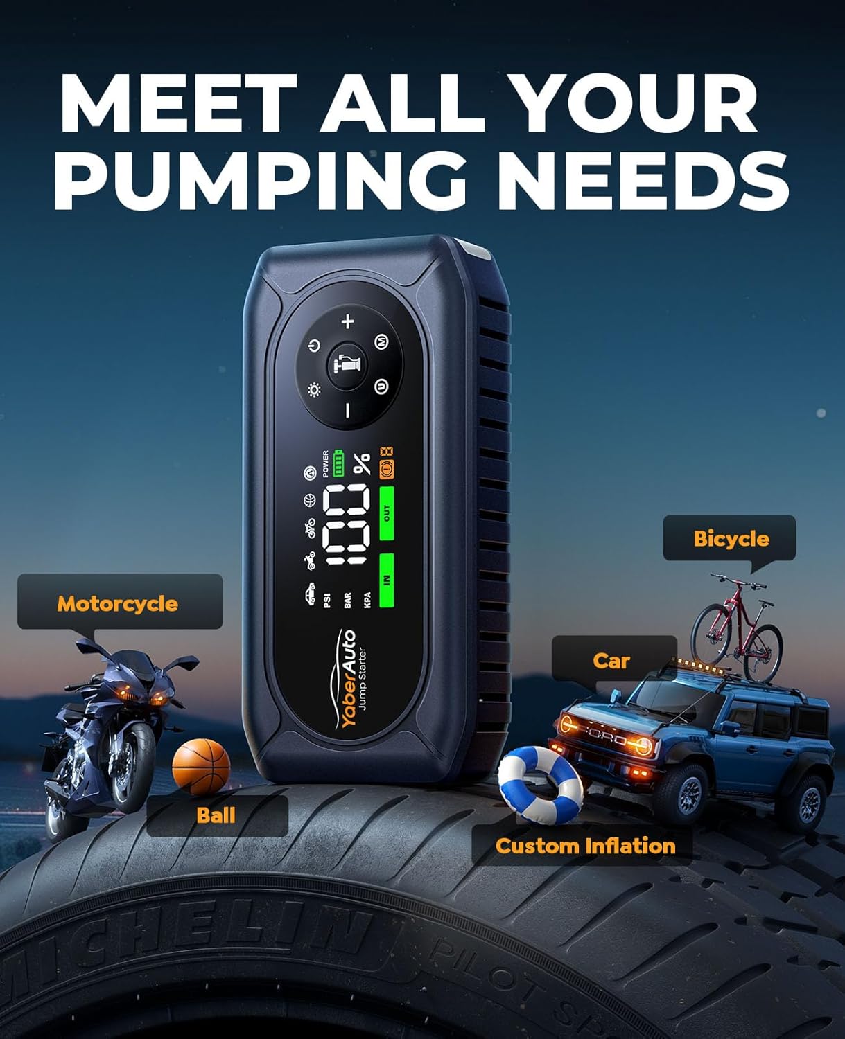Thumbnail 3 de YaberAuto 5000A Jump Starter 150PSI