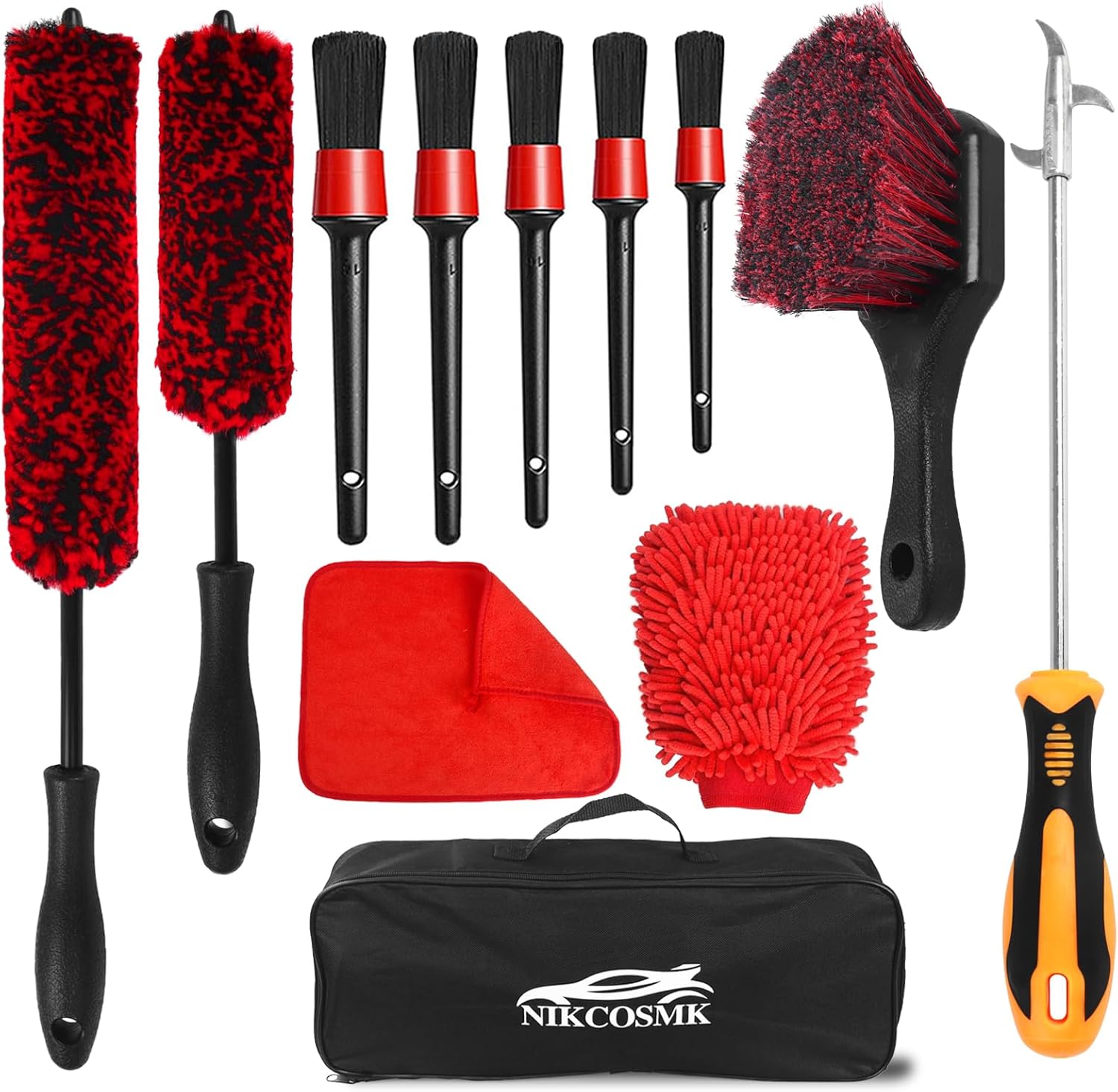 Thumbnail 6 de NIKCOSMK 12Pcs Wheel Brush Kit
