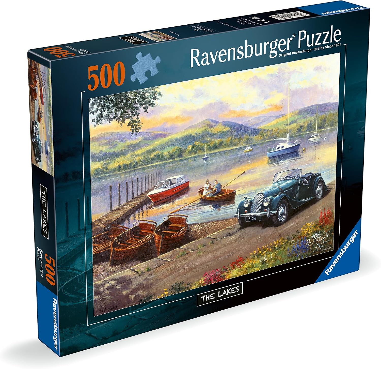 Detalle 2 de Ravensburger Stop at the Lakes 500-piece jigsaw puzzle (49x36cm) for adults and kids 10+