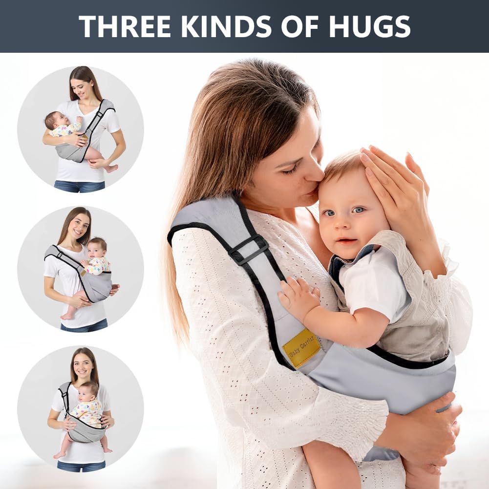 Thumbnail 3 de AOOWU Baby Carrier & Baby Wrap Sling (side toddler carrier) with adjustable shoulder straps