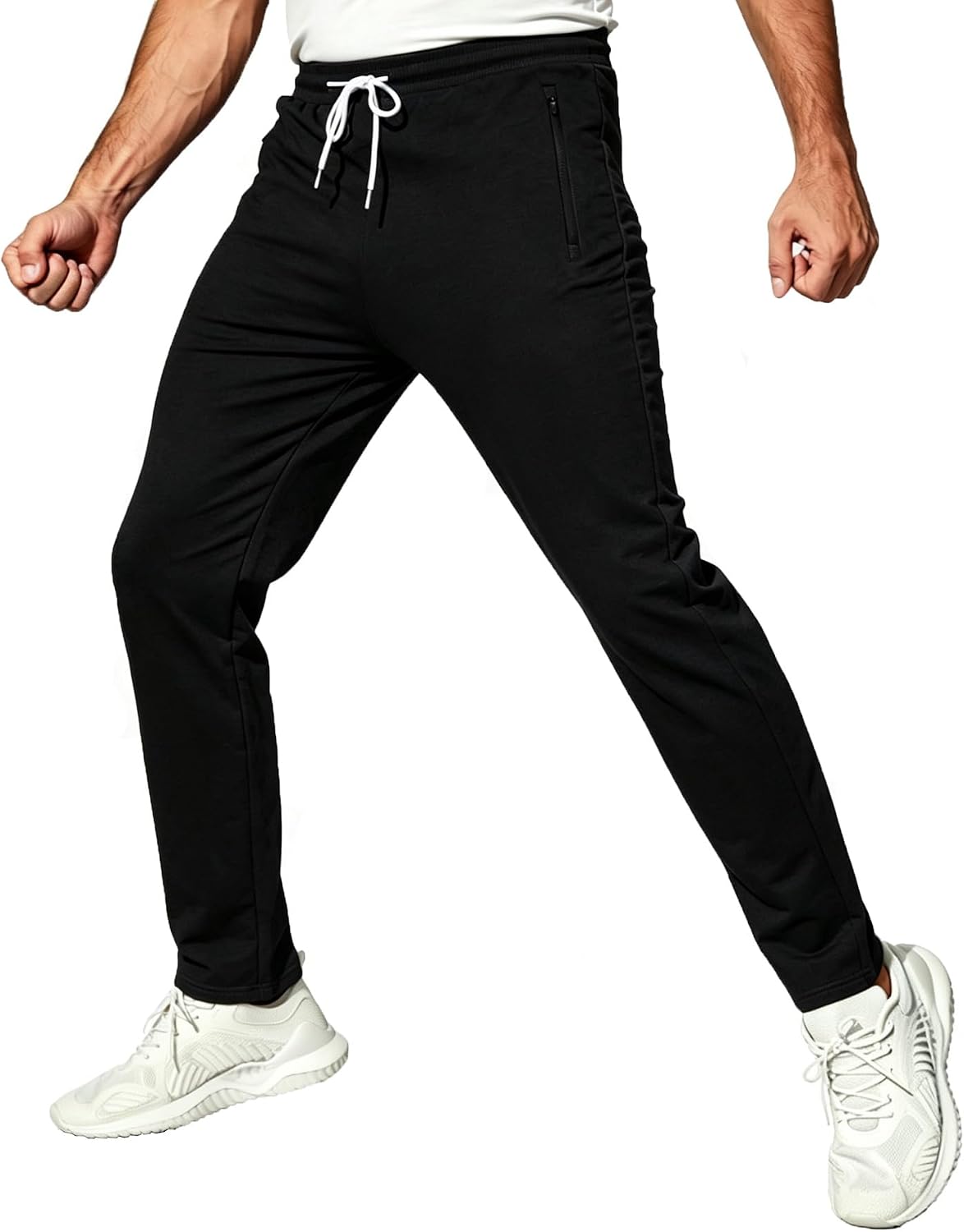 Thumbnail 5 de ZOXOZ joggingbroek voor heren met ritszakken, trekkoord en katoenmix