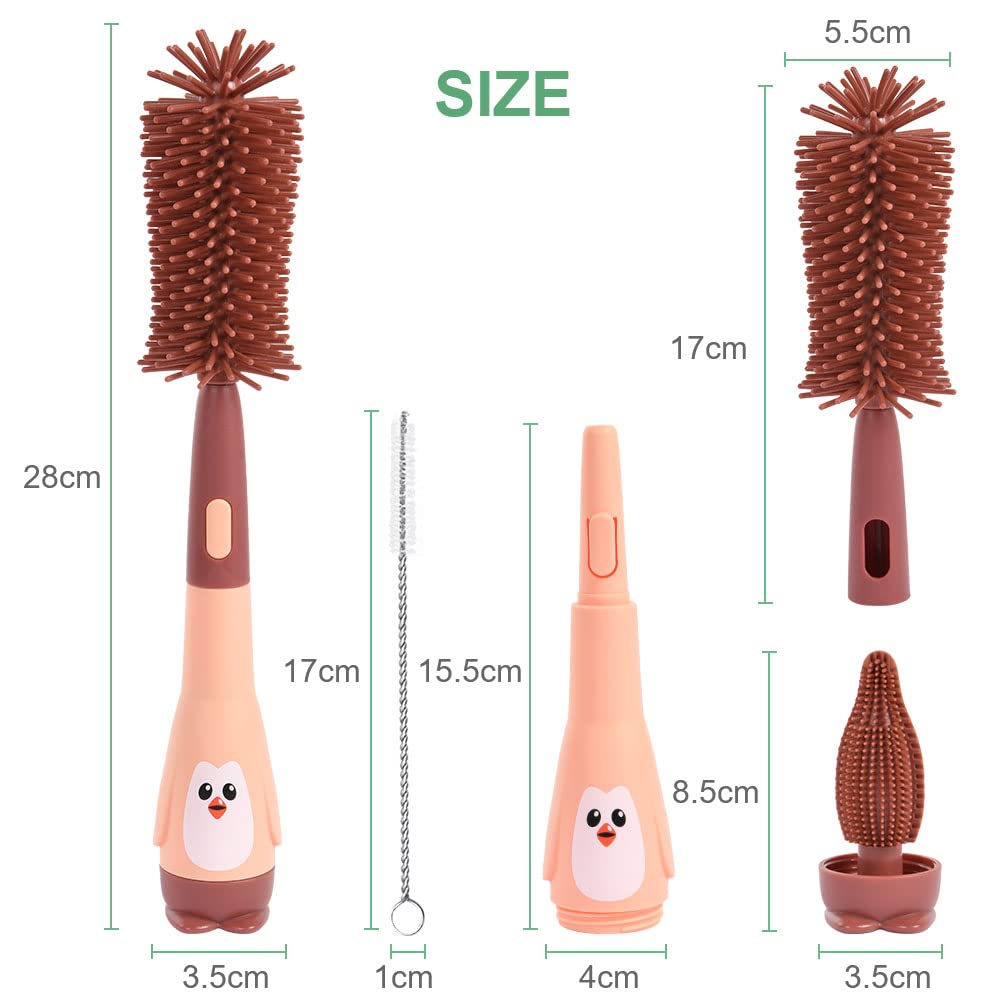 Detalle 2 de Vicloon Baby Flaschenbürste Set 3-in-1