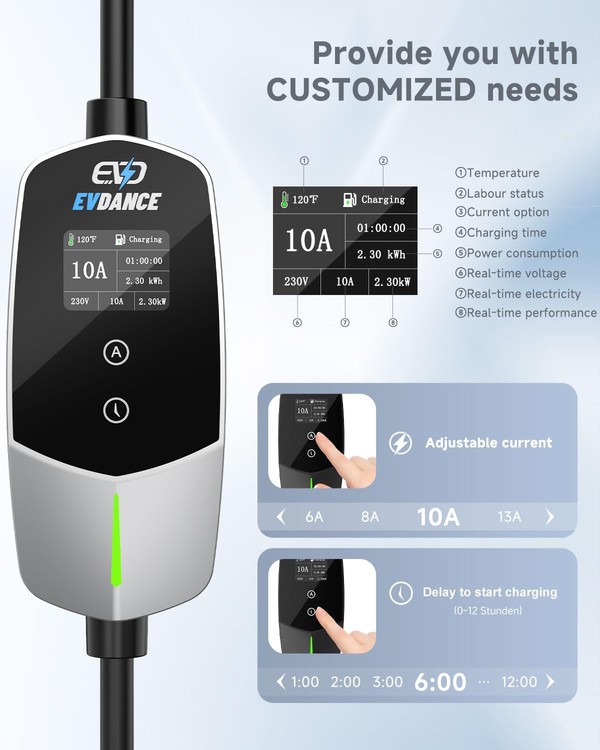 Thumbnail 2 de EVDANCE EV charger cable Type 2 10m