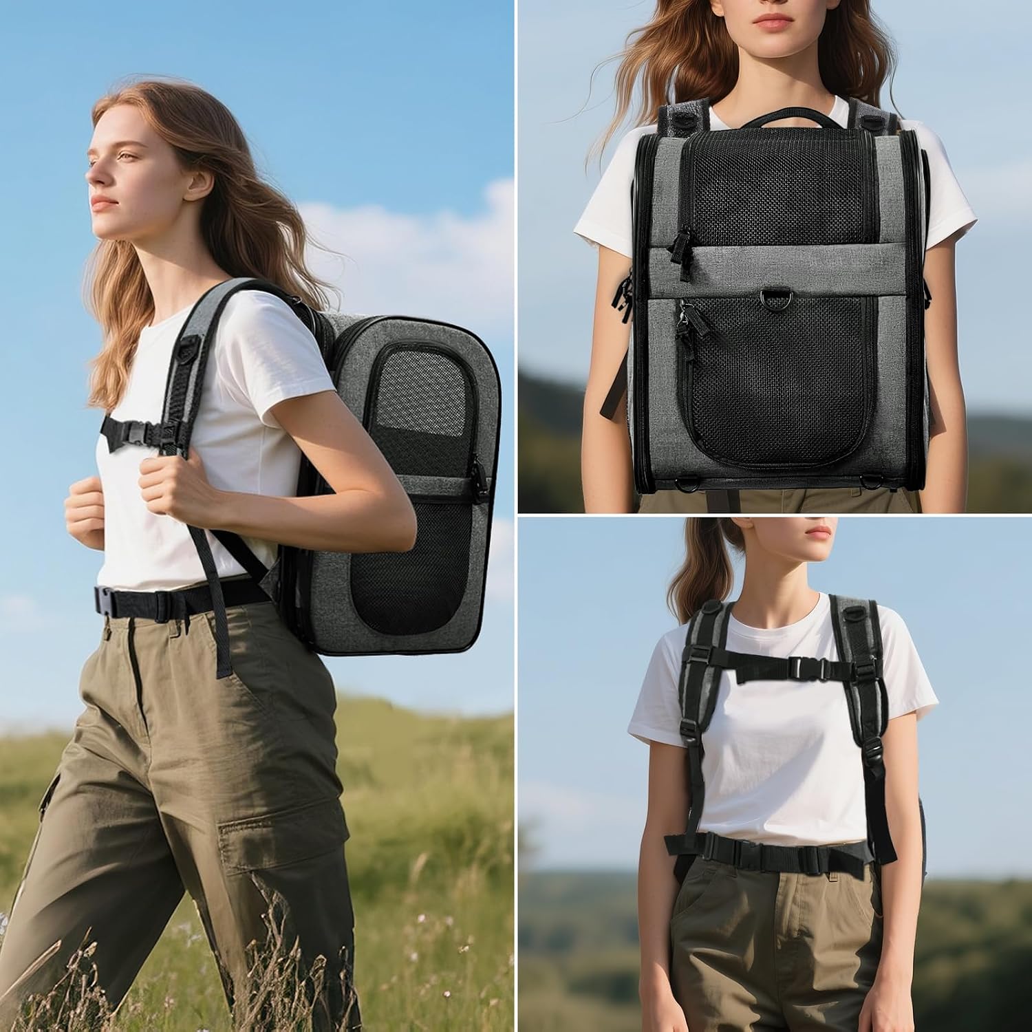 Thumbnail 5 de apollo walker Erweiterbar Katzenrucksack 16"
