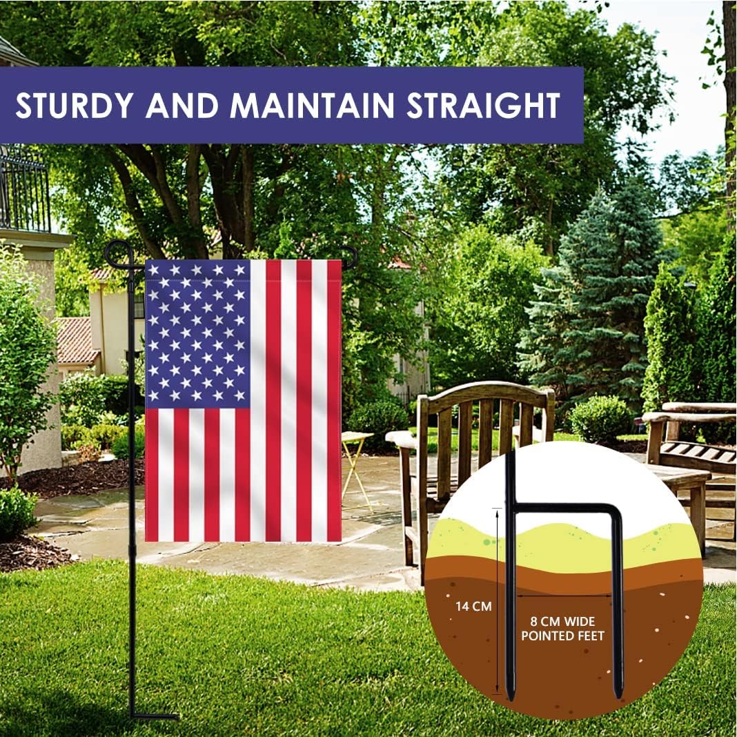 Thumbnail 1 de ESTTOP Metal Garden Flag Stand