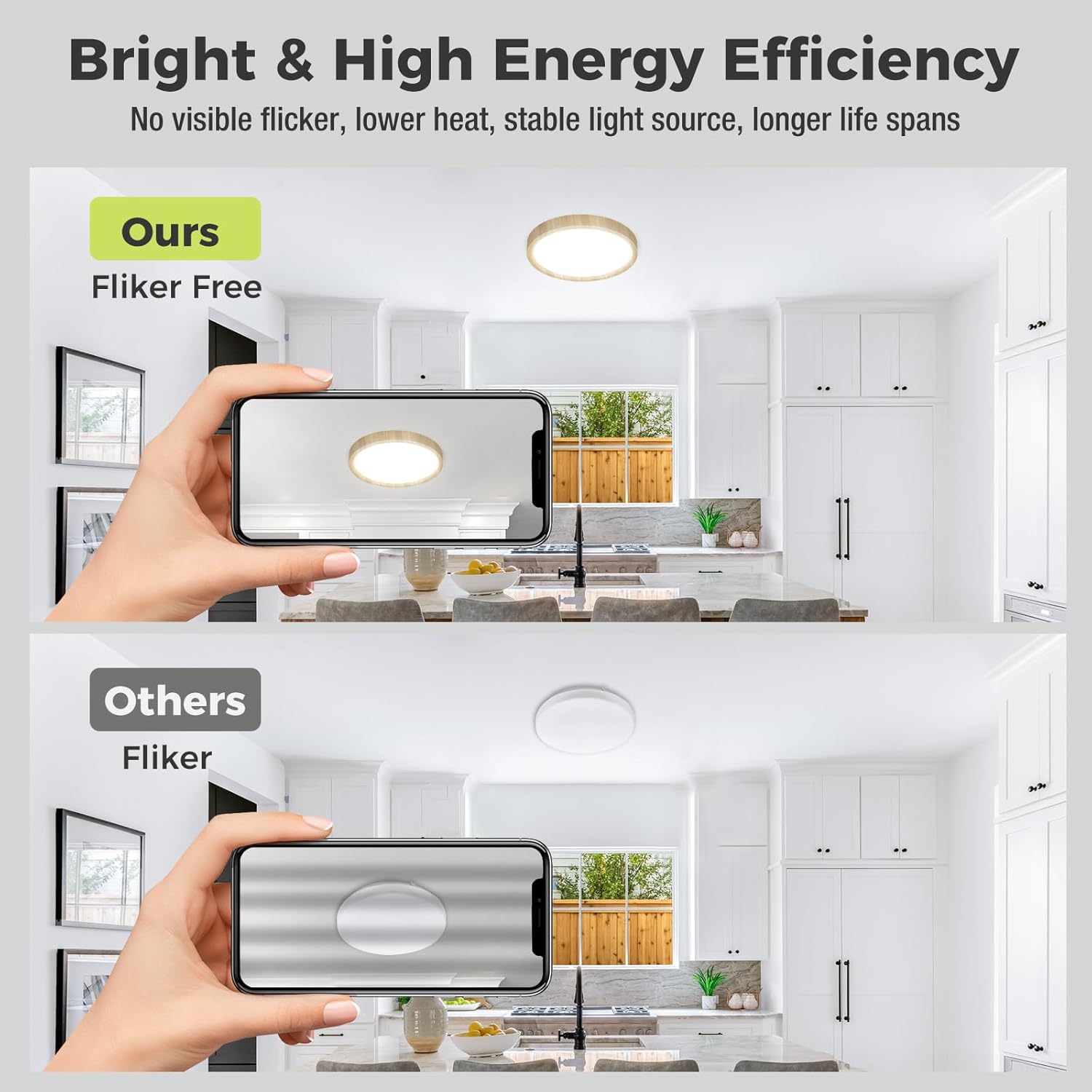 Thumbnail 2 de hepside Bathroom Light: Recessed LED Ceiling Light with 3 Colour Temperatures (3000K/4000K/6500K) and IP54