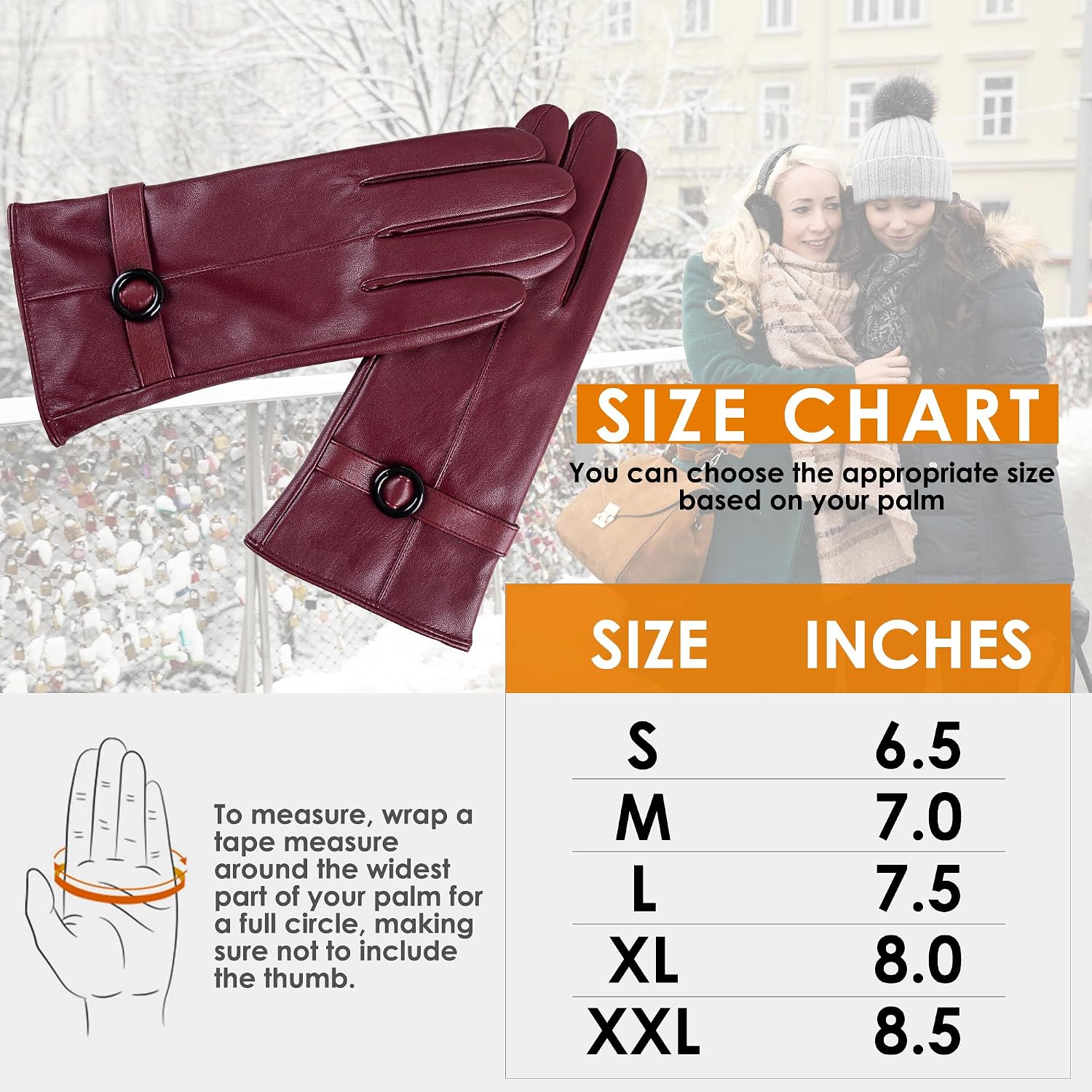 Thumbnail 5 de Dsane Women's Leather Gloves