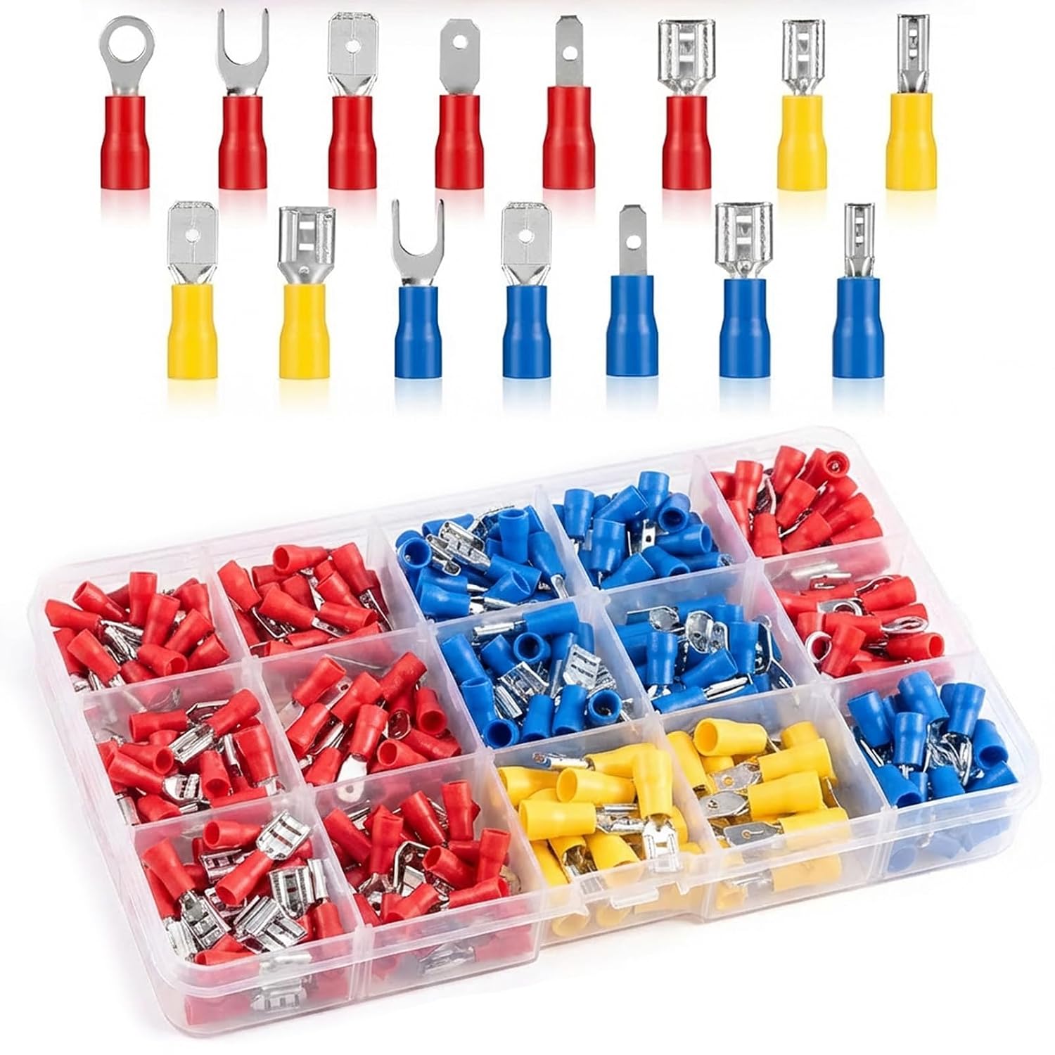 Detalle de Carehabi Chb-CableLugs-280pcs Crimp Terminal Set, 0.5–6.0 mm²