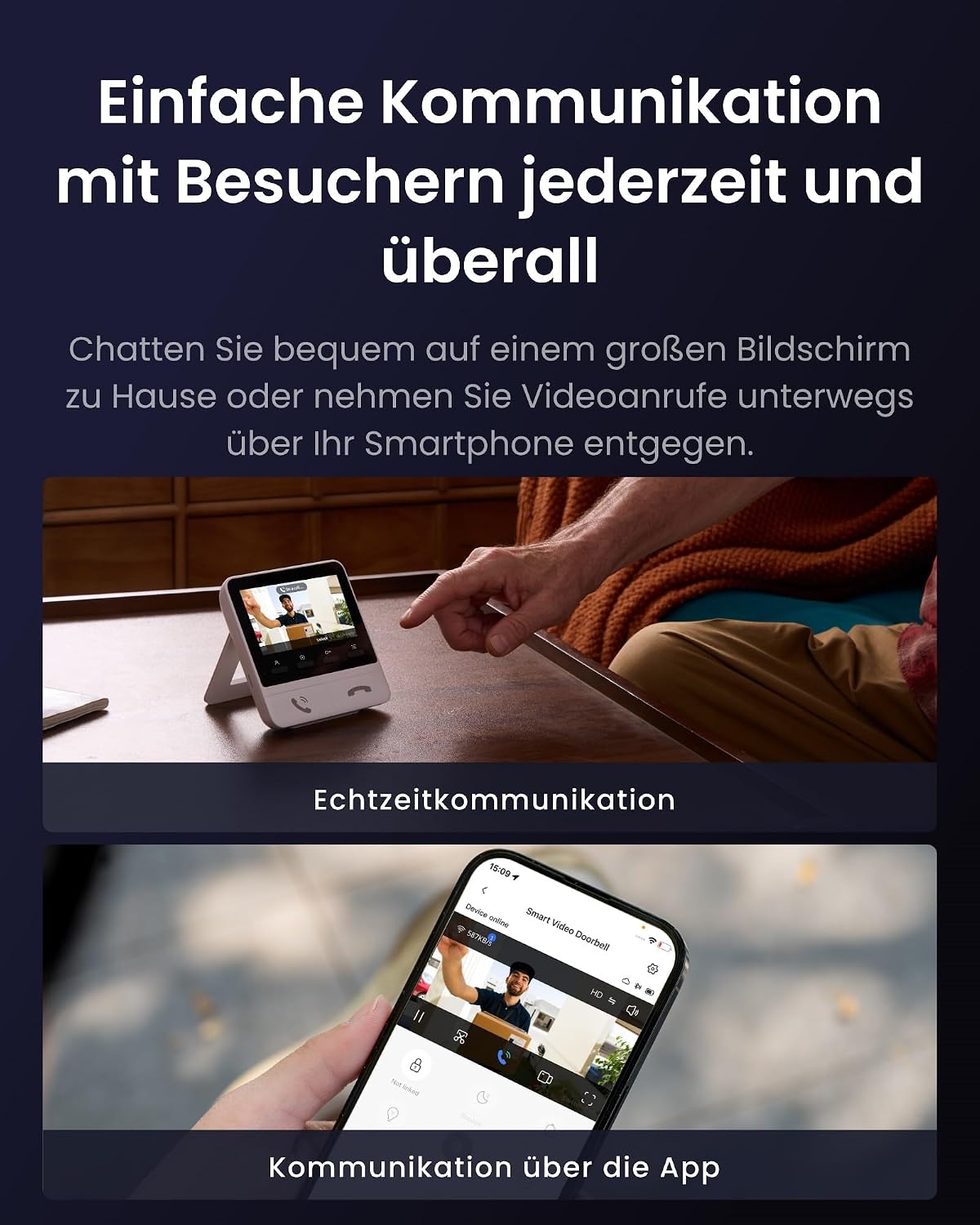 Detalle 1 de SwitchBot WLAN Türklingel 4,3 Zoll