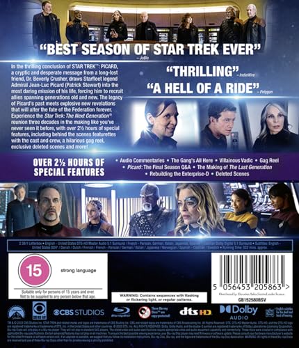 Detalle 1 de Star Trek: Picard - Season Three Blu-ray (Region A/B/C) – A measured, durable continuation for fans