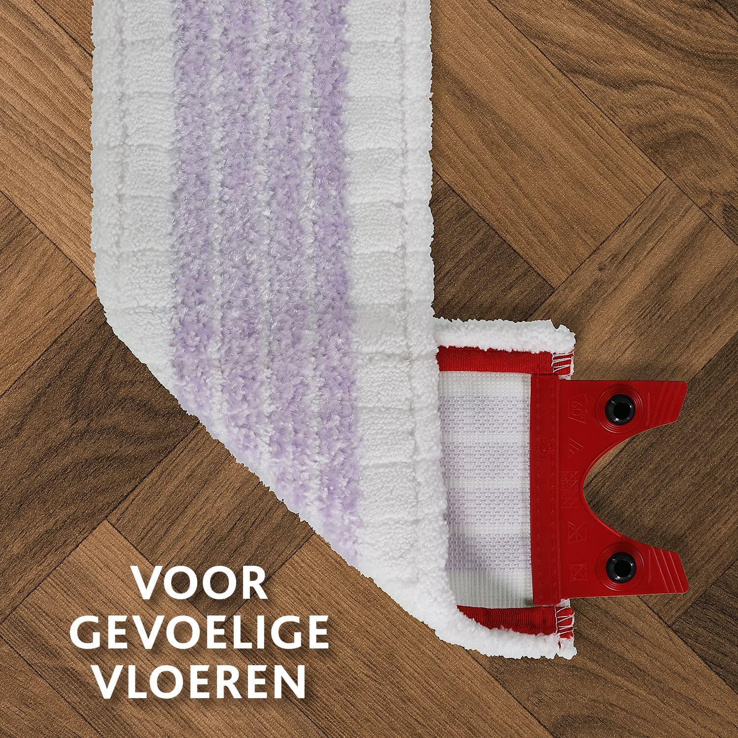 Detalle de Vileda Ultramax Care dweilnavulling voor delicate vloeren van gerecyclede microvezel