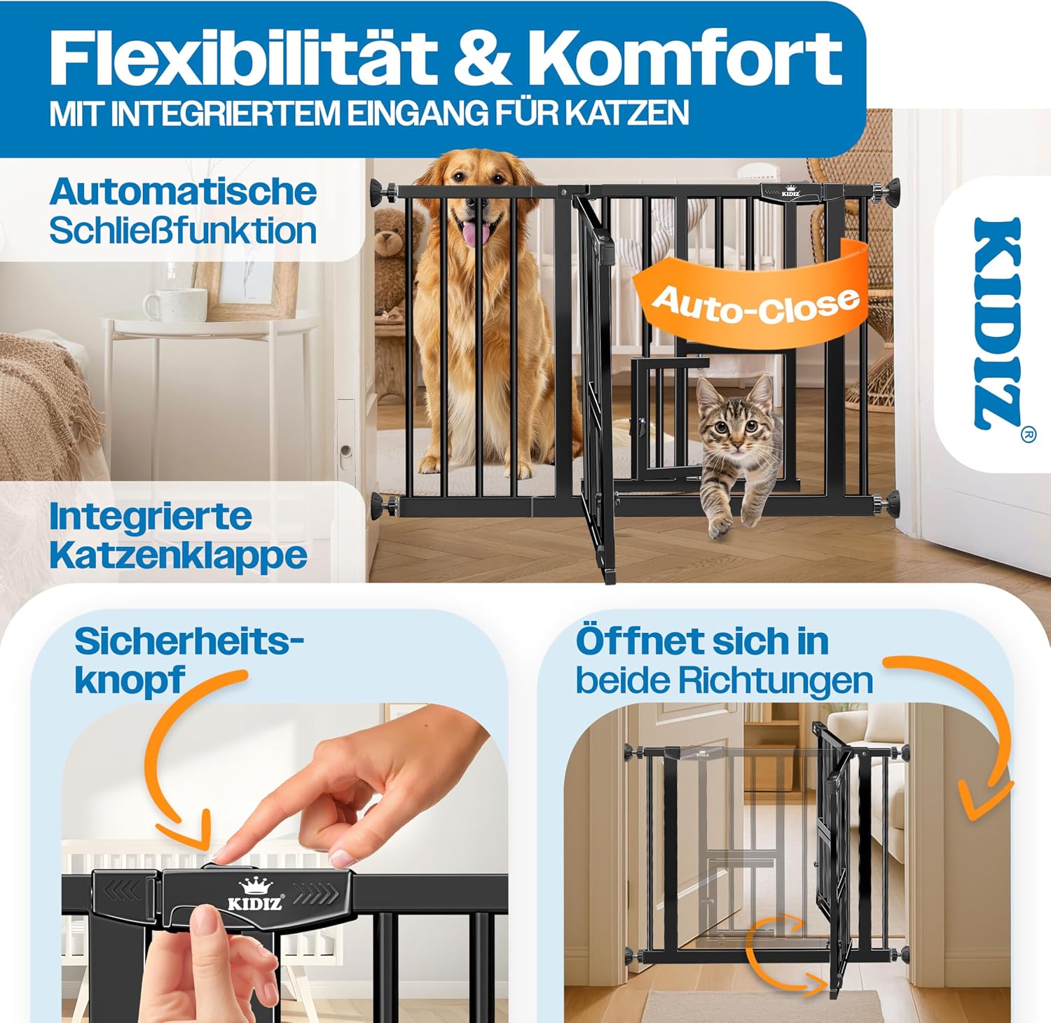 Thumbnail 3 de KIDIZ Absperrgitter zum Klemmen 74–80 cm