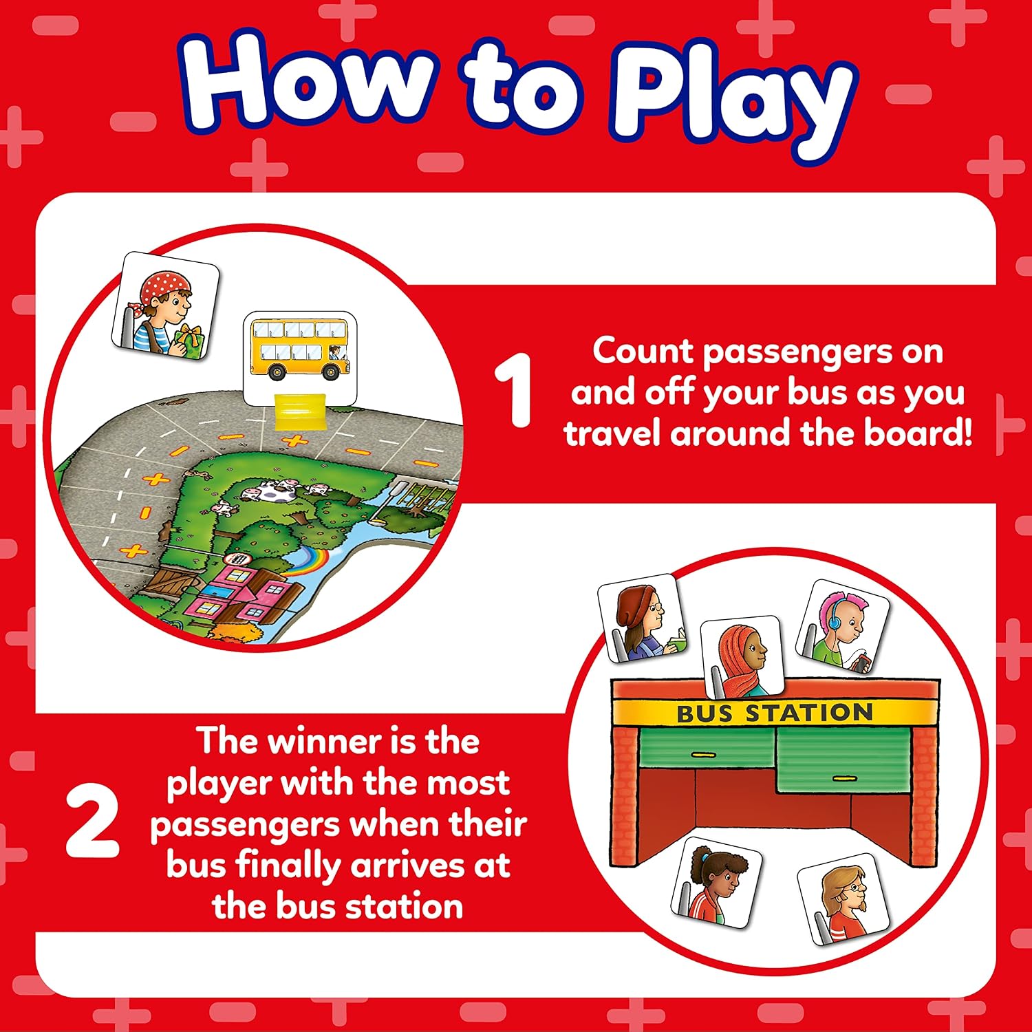 Detalle 2 de Orchard Toys Bus Stop Game for ages 4-8