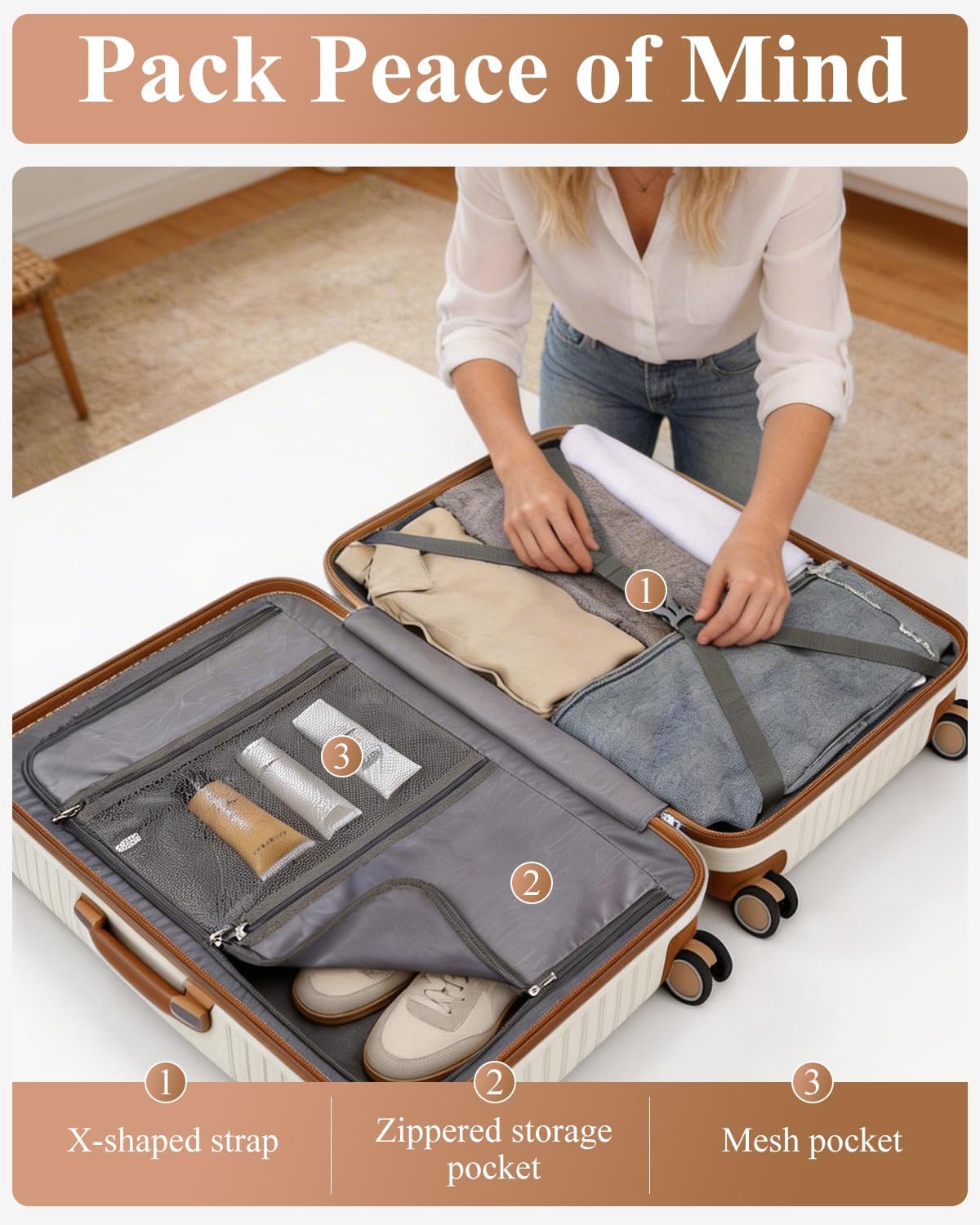 Thumbnail 6 de British Traveller 28" Large Suitcase Review: Lightweight 101L Polypropylene Case with TSA Lock