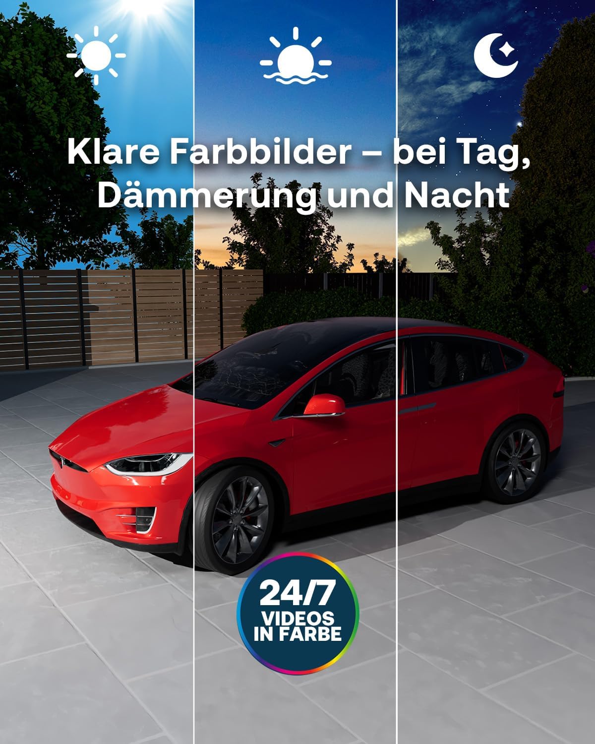 Detalle de Arlo Ultra 3 Außen-WLAN-Überwachungskamera (kabellos) – 4K, KI-Erkennung, Auto-Tracking, Farb-Nachtsicht, Zwei-Wege-Audio, lokaler Speicher, 4 Kameras mit Smarthub