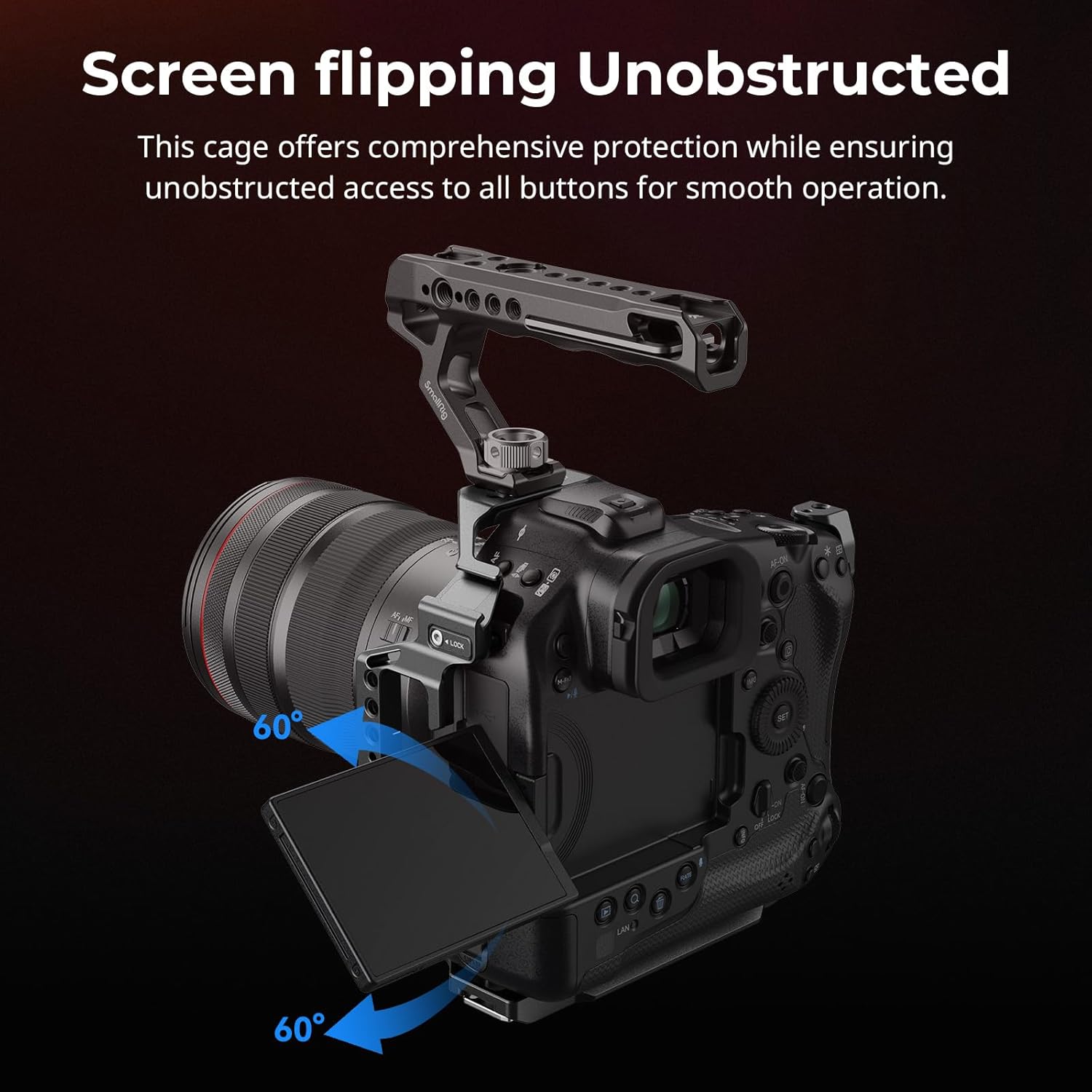 Detalle de SMALLRIG 5413 Cage for Canon R1, Arca-ready
