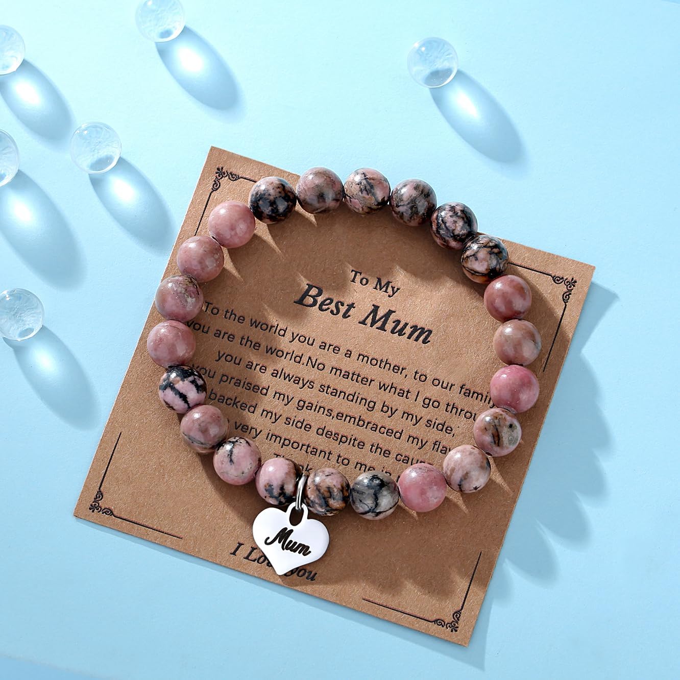 Thumbnail 2 de XIANNVXI mum bracelet 8mm heart crystal