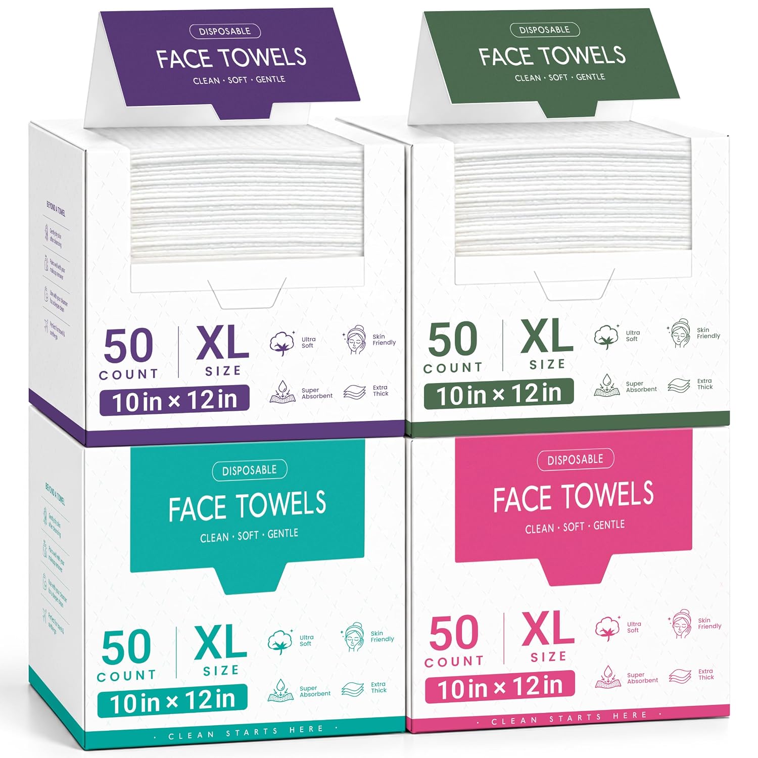 Detalle de Disposable Face Towels, 200 Count