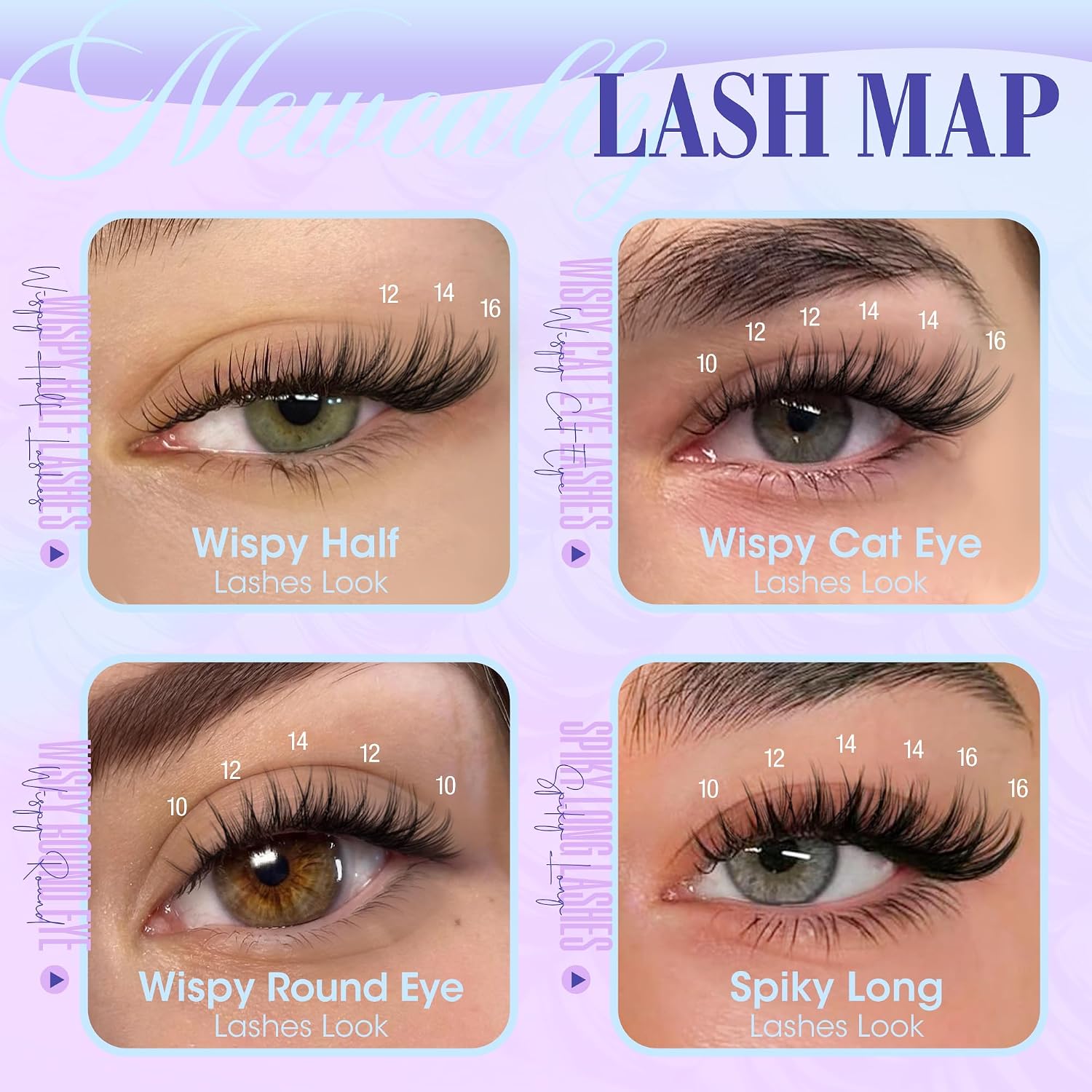 Thumbnail 2 de Newcally Lash Clusters Kit Wispy Natural: DIY C-Curl Extensions (10–16mm) for at-Home Salon Looks