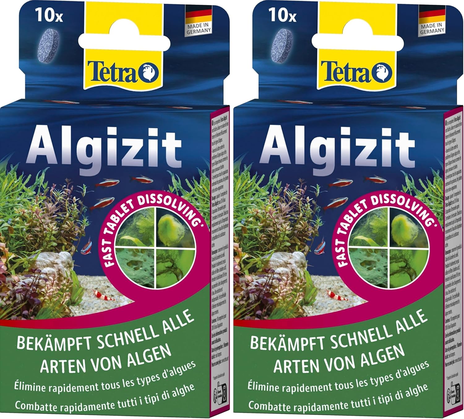 Thumbnail 2 de Tetra Algizit – 10 compresse per combattere rapidamente tutte le alghe nell'acquario d'acqua dolce