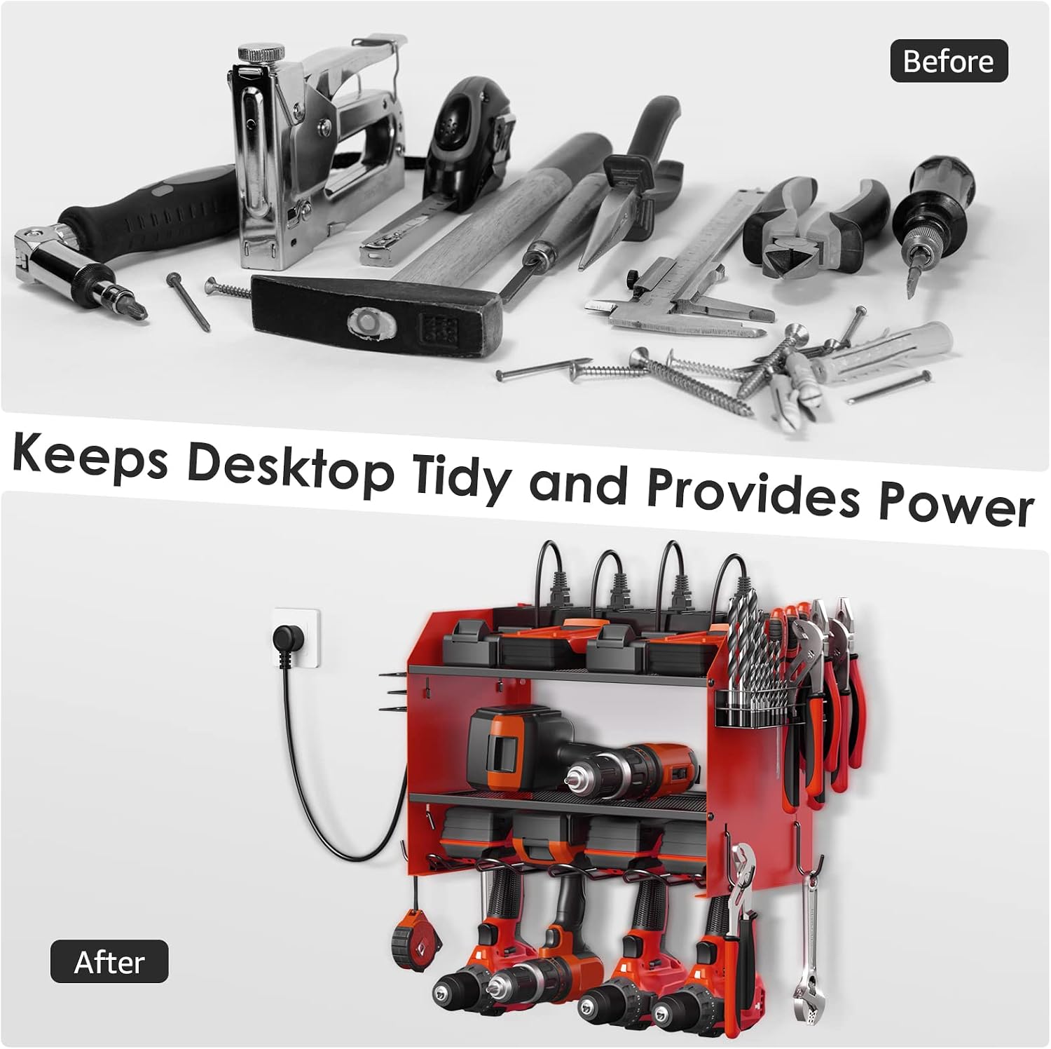 Thumbnail 3 de CCCEI Wall-Mount Tool Organizer, 3-Tier