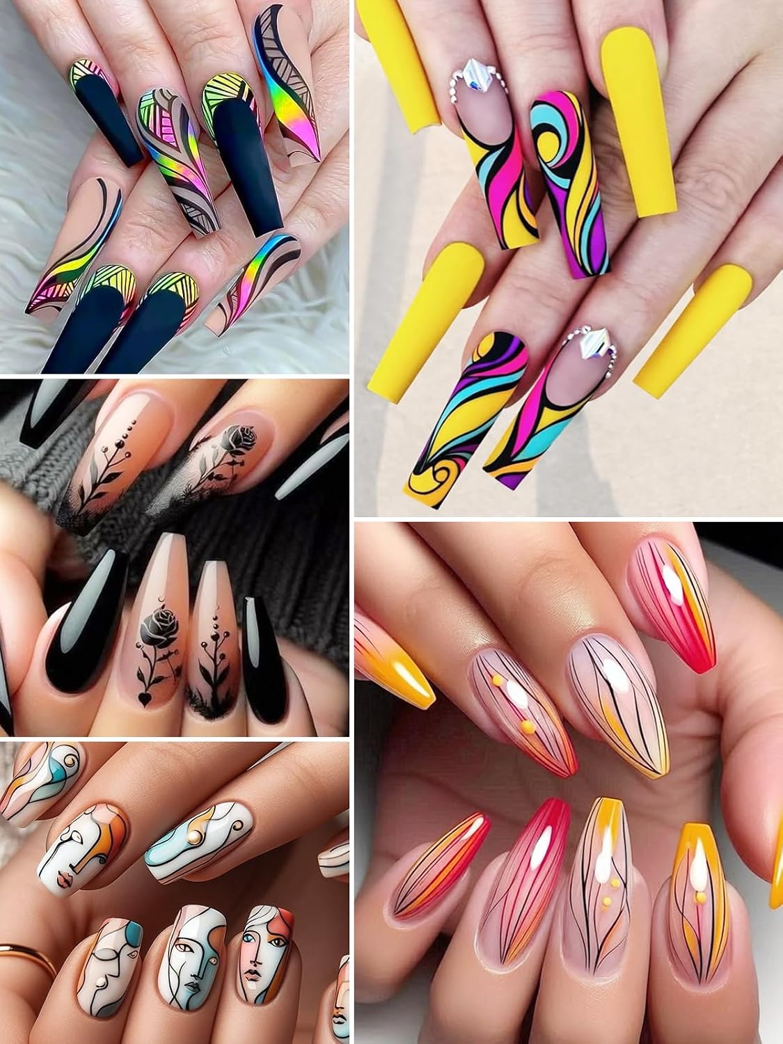 Detalle 2 de 12 Color Acrylic Nail Art Pen Set ๐