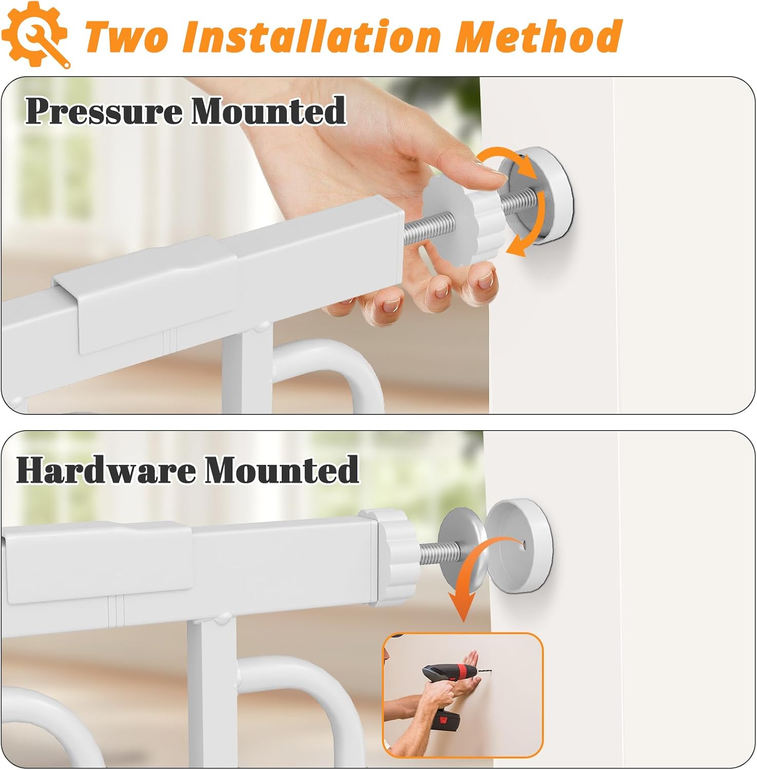 Detalle de Baby Gate, 29.8–46.5-Inch Adjustable Width