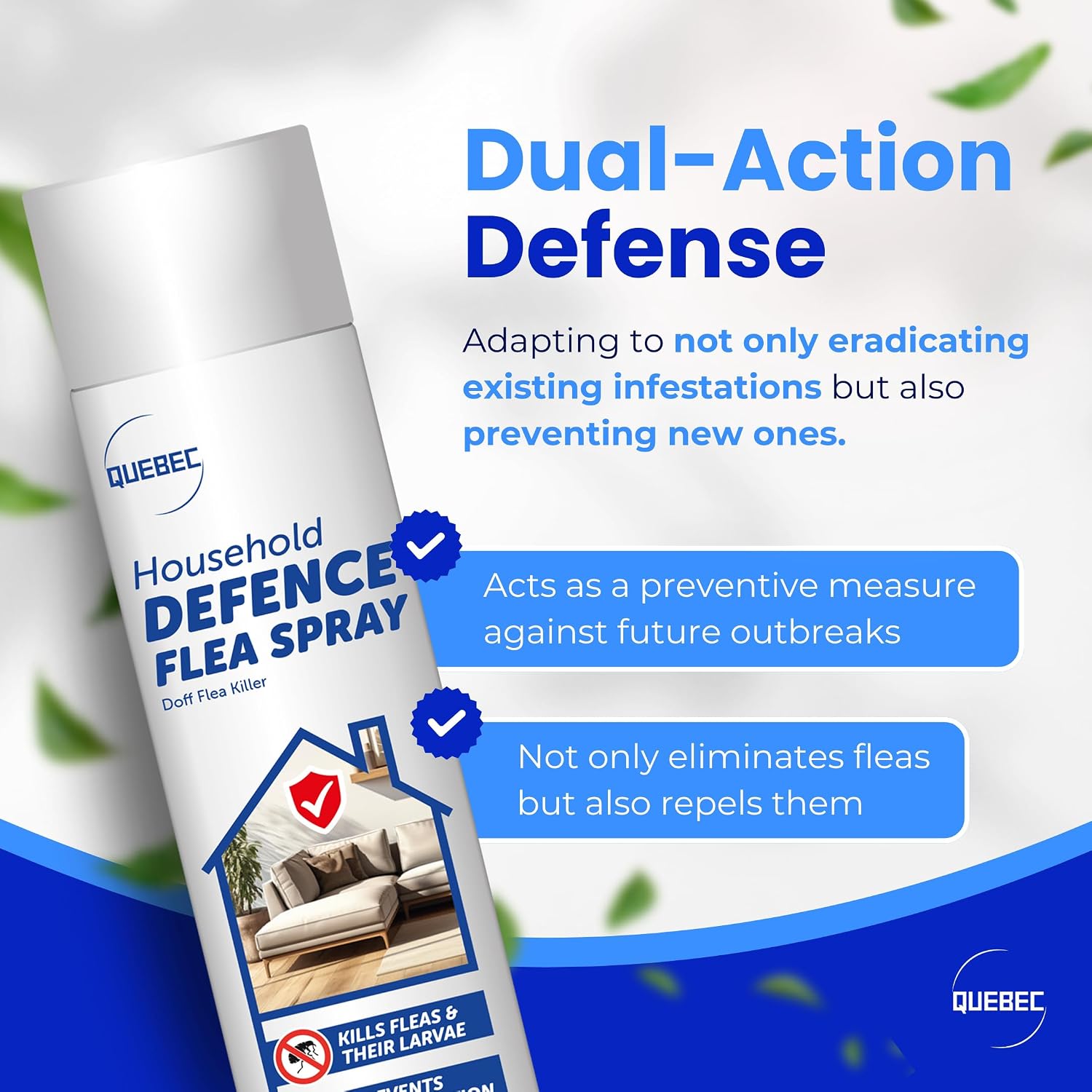 Thumbnail 4 de Quebec Household Flea Spray for the Home – Powerful Indoor Flea & Pest Control (500ML)