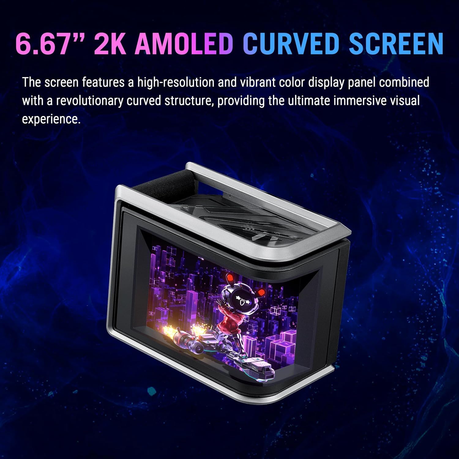Detalle de ROG Ryuo IV SLC 360 ARGB CPU Cooling System with 2K AMOLED 6.67" Curved Screen