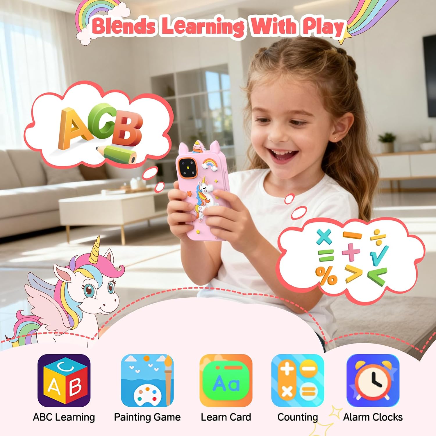 Detalle de Kids Smart Phone Mini Toddler Cell Phone for Girls