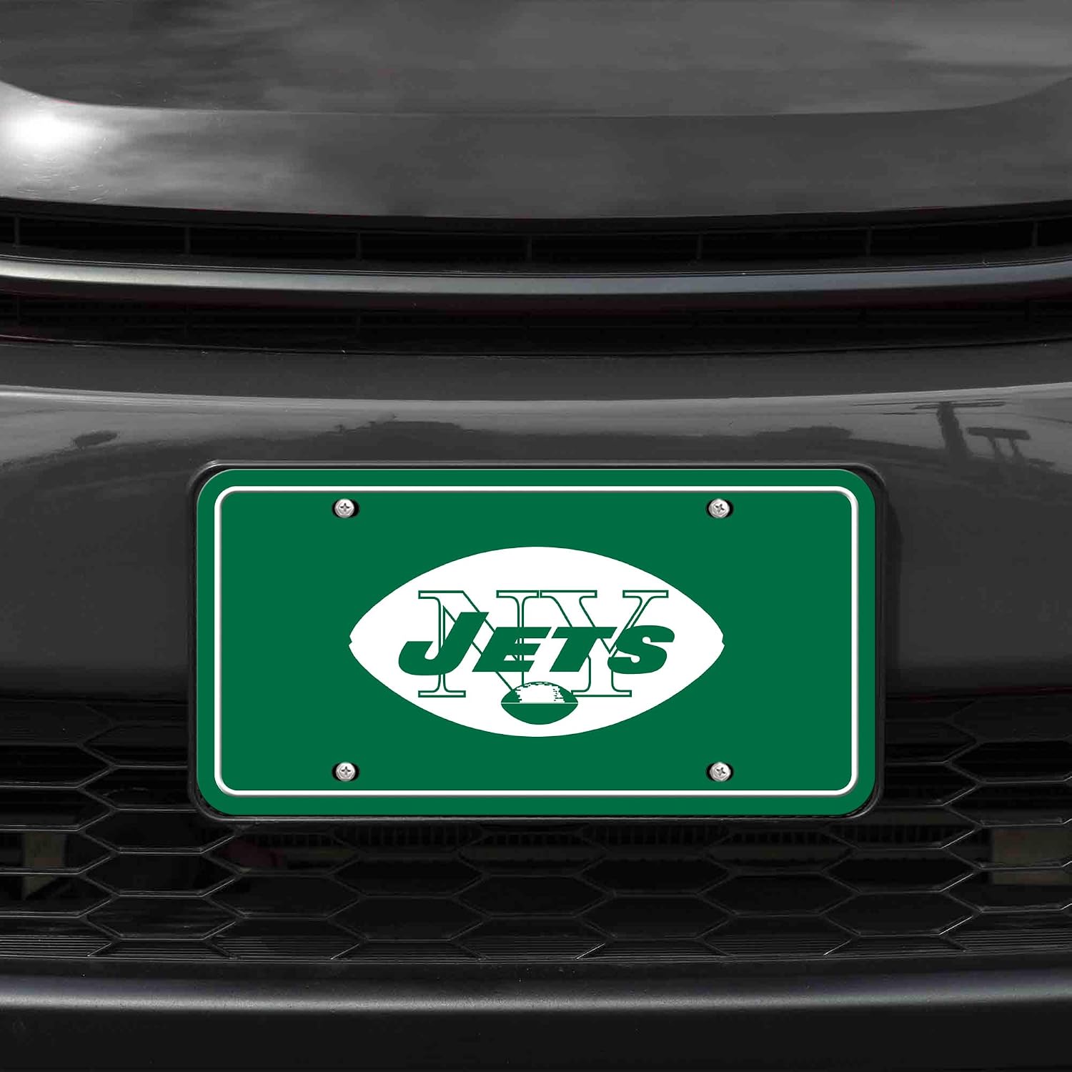 Detalle de Rico Industries NFL Football Modern Retro Metal Auto Tag (6" x 12")