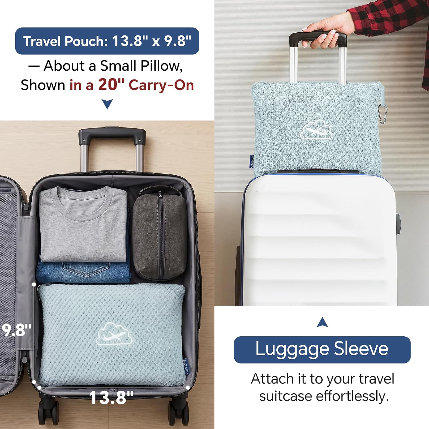 Detalle 2 de BEDELITE Travel Blanket 65 x 40 inches