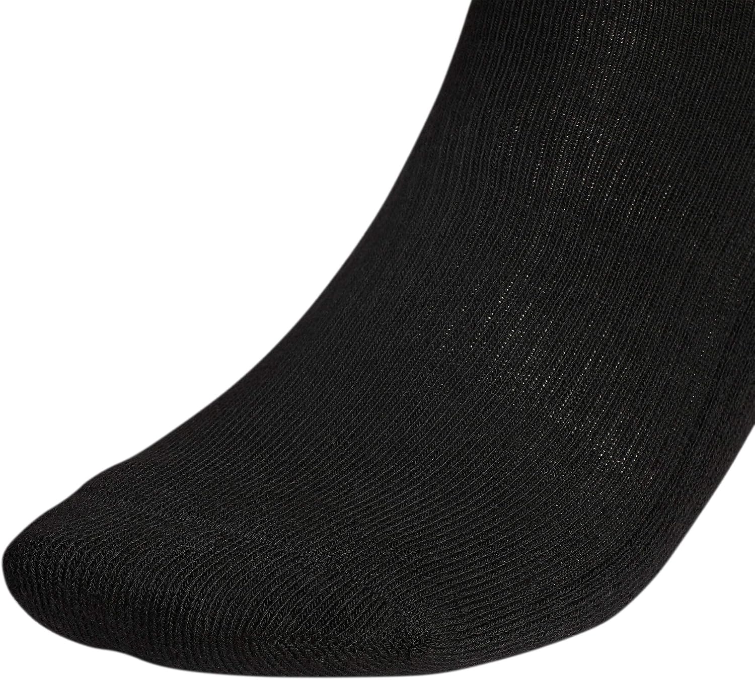 Detalle 2 de adidas Men's Athletic Cushioned Crew Socks (6 Pairs) — Durable & Comfortable in Black/Aluminum 2, Large