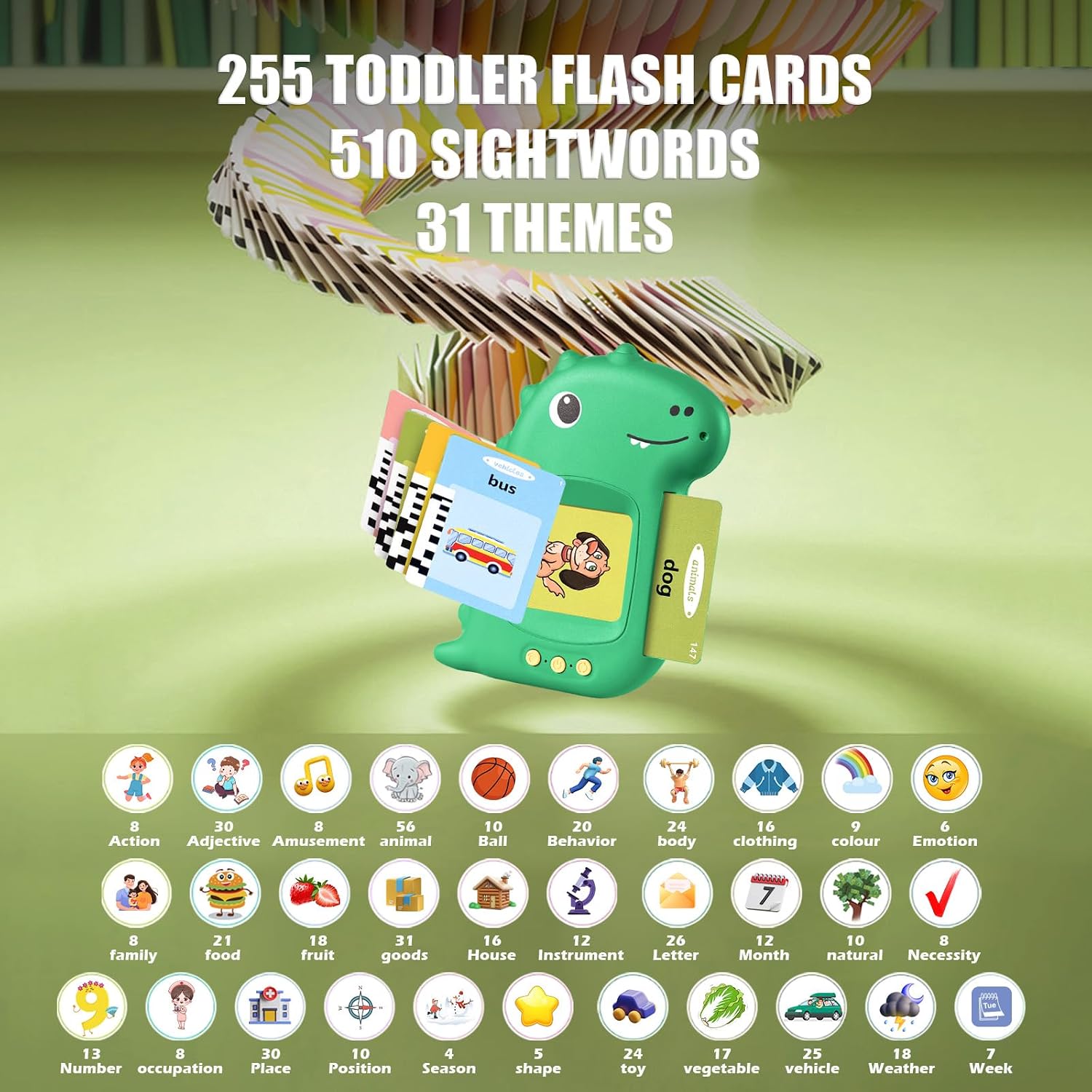 Detalle de Talking Flash Cards 510 Words for Ages 2-6