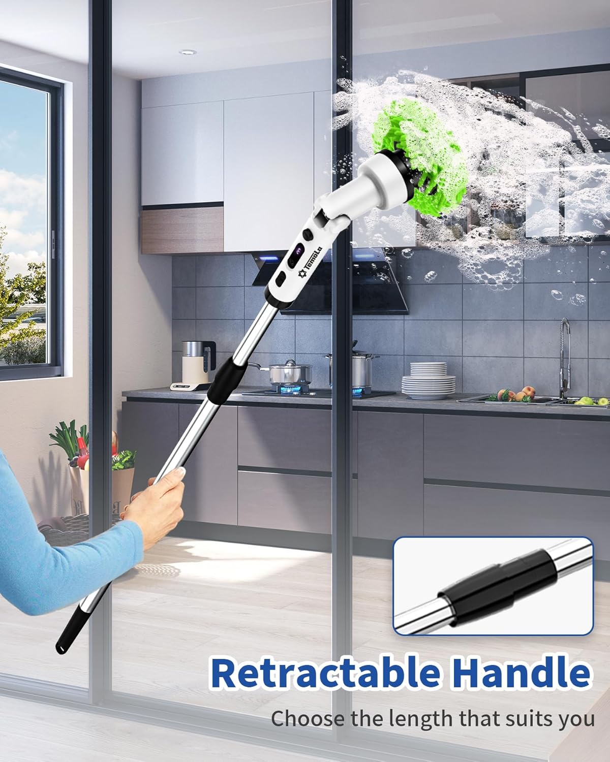 Thumbnail 6 de TEMOLA Cepillo Eléctrico 9 Cabezales ⚡ Limpieza Fácil en Casa