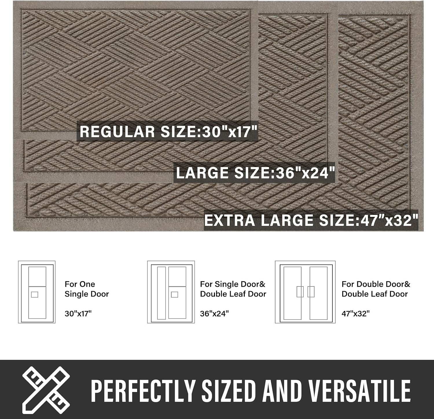 Detalle 2 de HIYARD Entryway Doormat 30×17