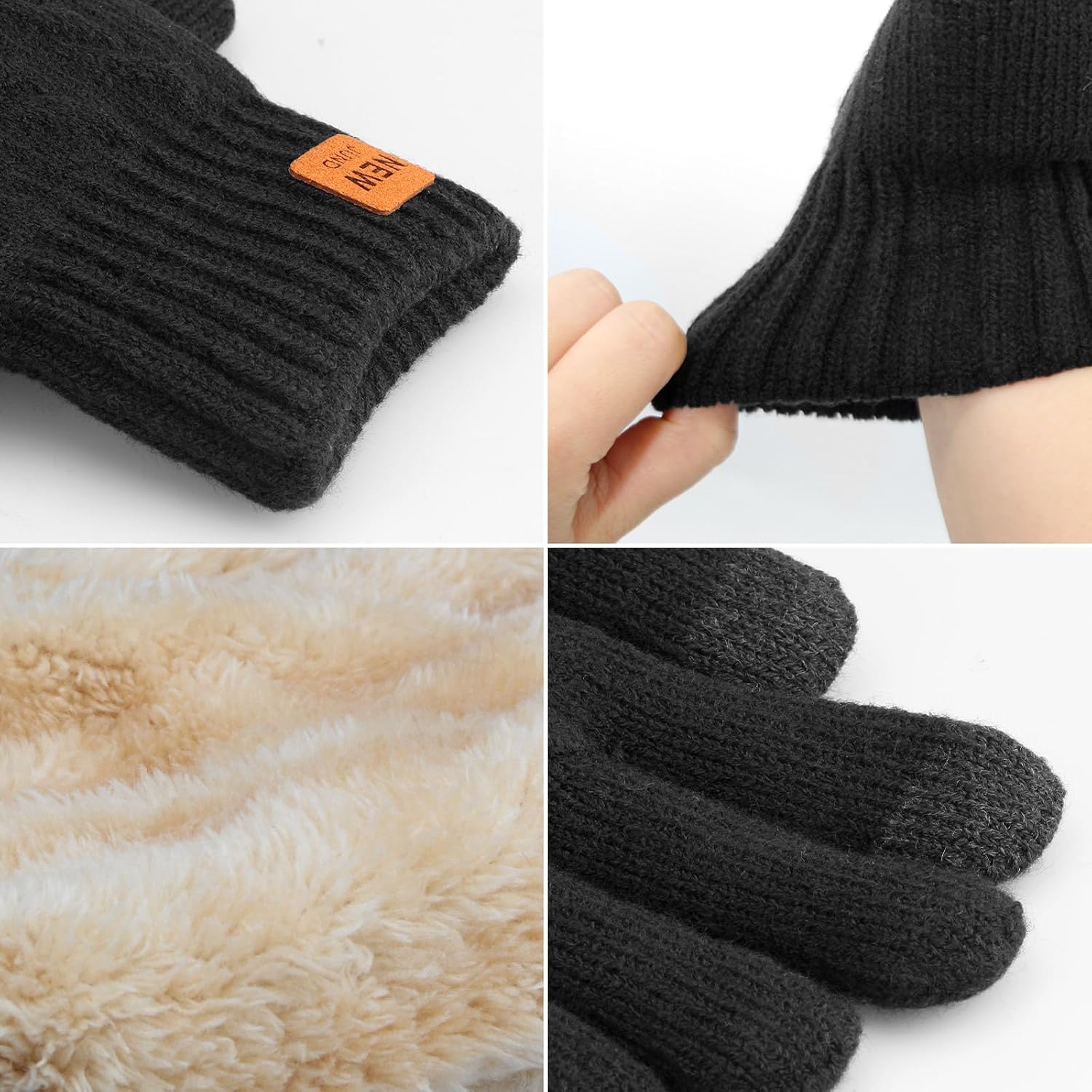Detalle de ytorgr Winter Thermal Gloves for Women — touch-screen gloves
