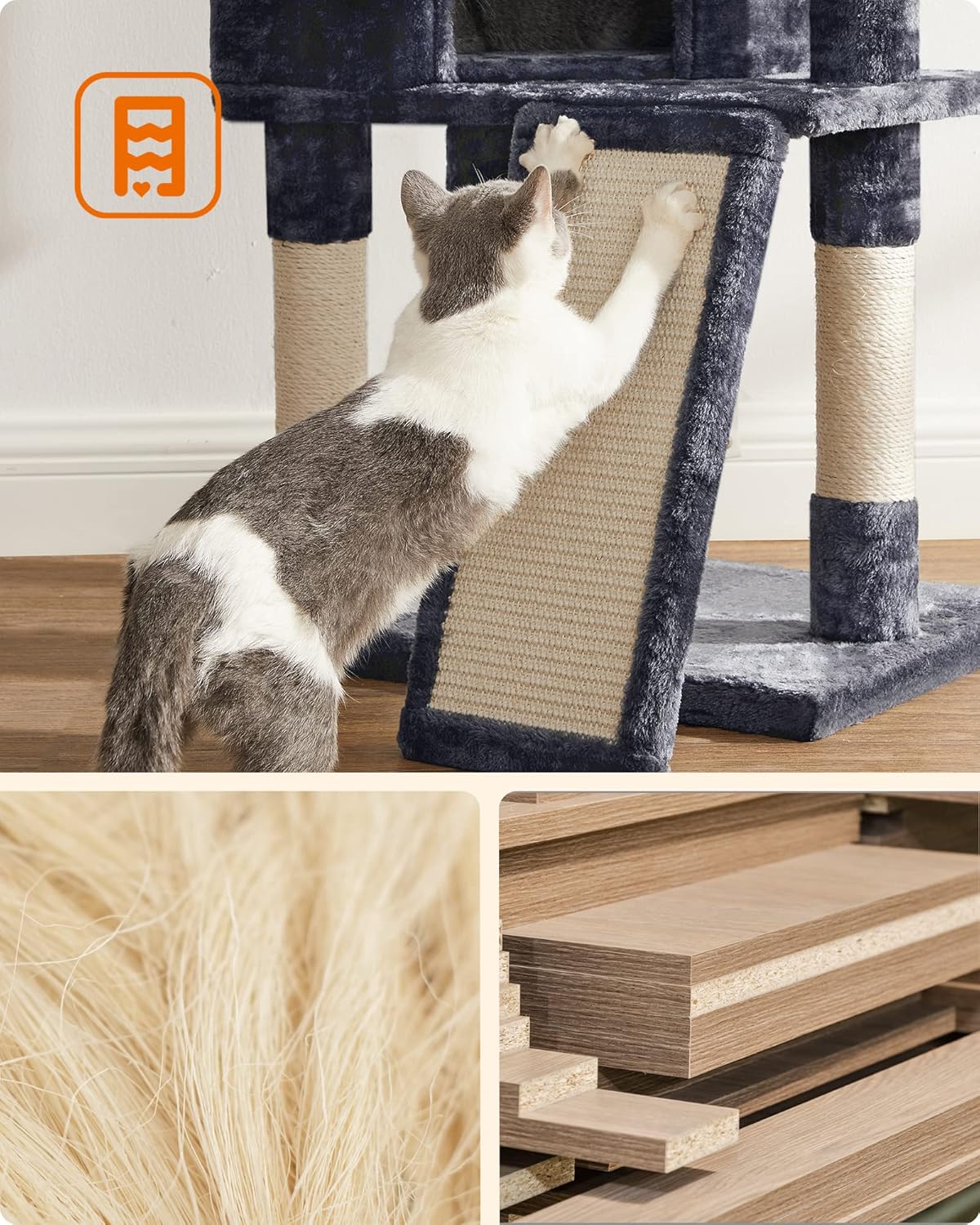 Thumbnail 5 de Feandrea cat tree 115 cm scratching ramp