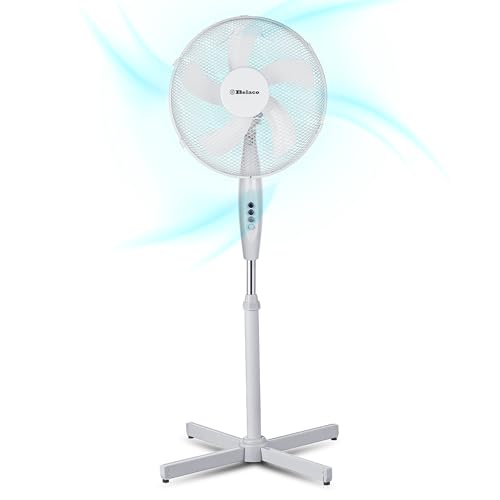 Detalle de Belaco 16 Inch Pedestal Fan with Oscillation and Adjustable Height