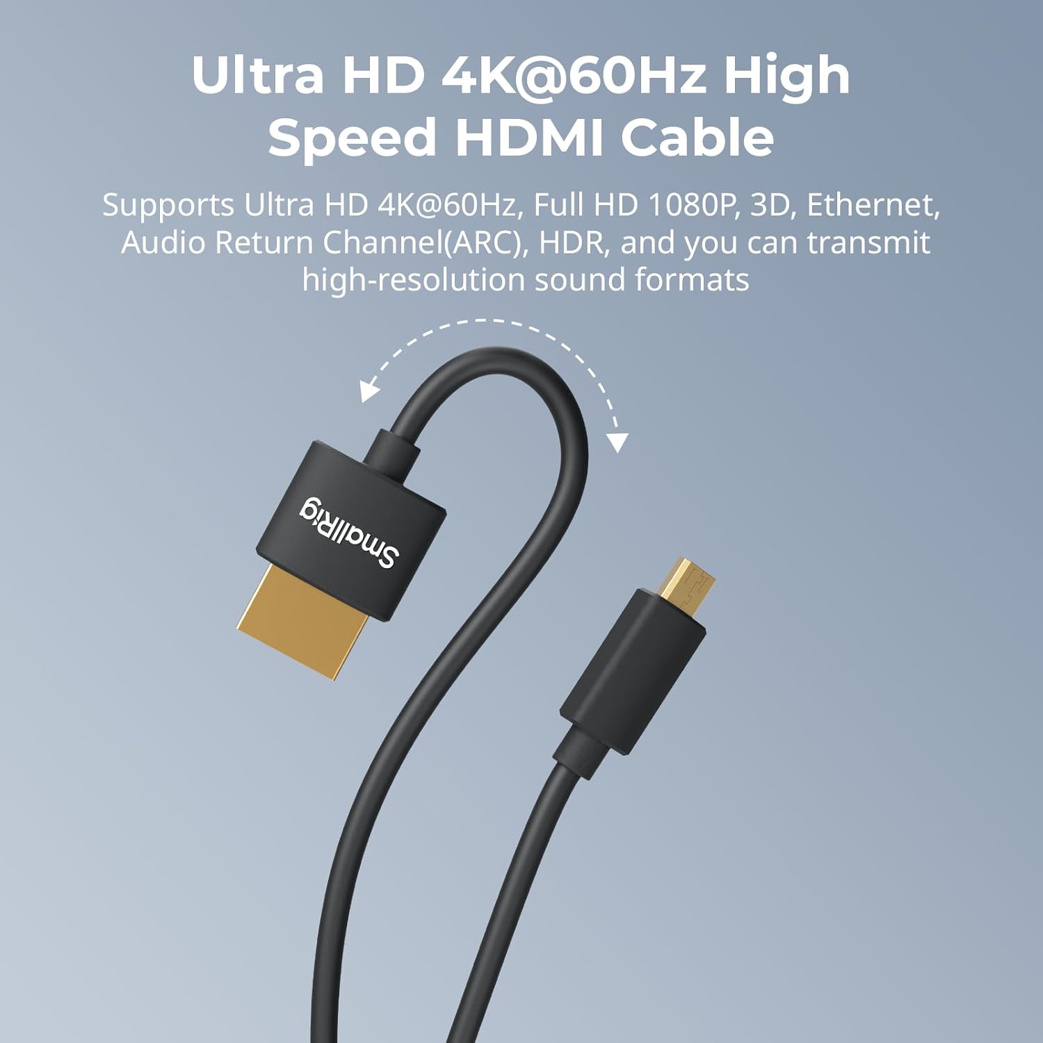 Thumbnail 3 de SMALLRIG D-auf-A HDMI Kabel 100 cm