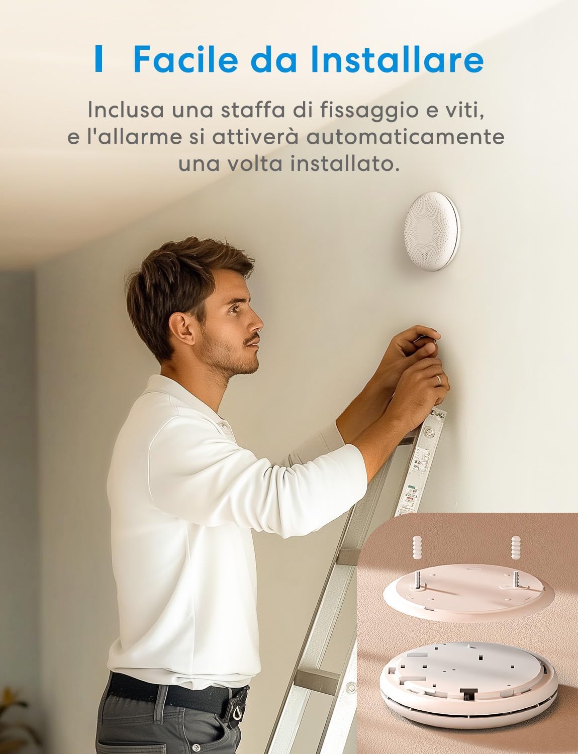 Thumbnail 6 de Meross Rilevatore Monossido di Carbonio e Fumo 2 in 1 con Batteria da 10 Anni – EN14604 EN50291