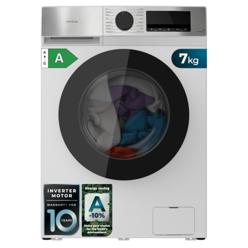 Detalle de Cecotec Lavadora Carga Frontal 7 kg Bolero DressCode 7450 Inverter: eficiencia y silencio para tu hogar