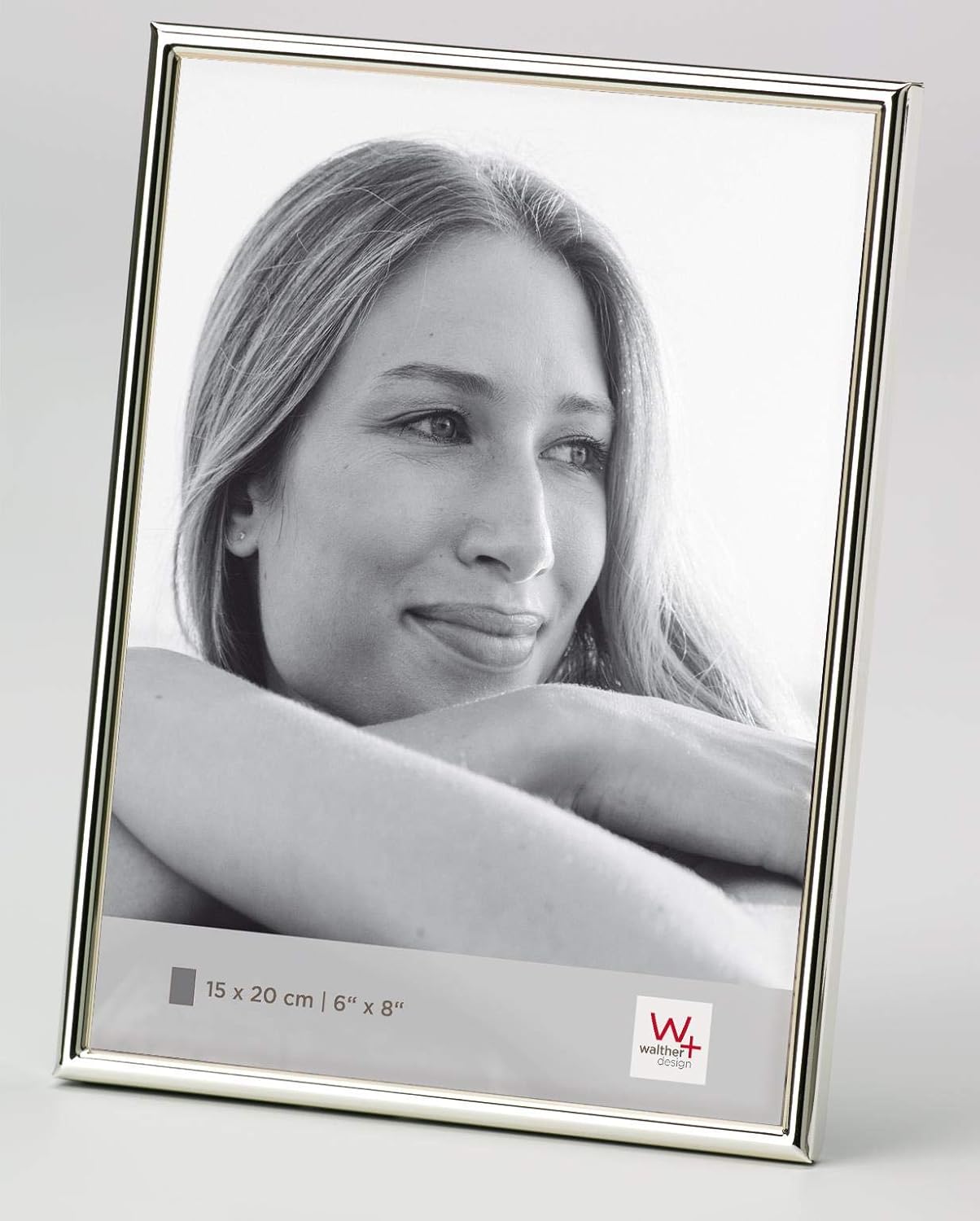Detalle 2 de Walther Design Cadre photo Argent Chloé Portrait WD520S 15 x 20 cm