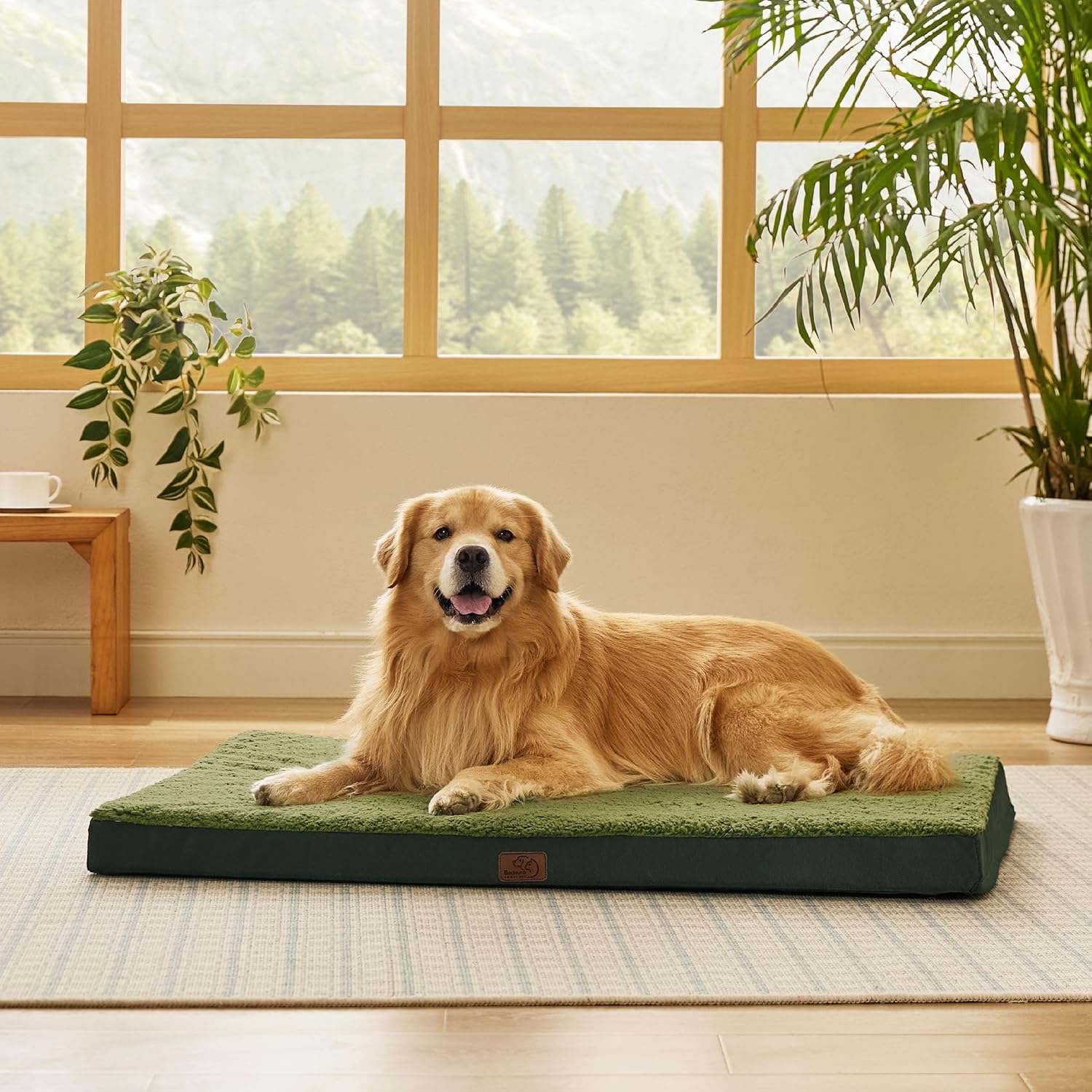 Thumbnail 5 de Bedsure Extra Large Dog Bed Washable – Orthopedic Pillow for Crate (Dark Green, 112x81x7.6cm)