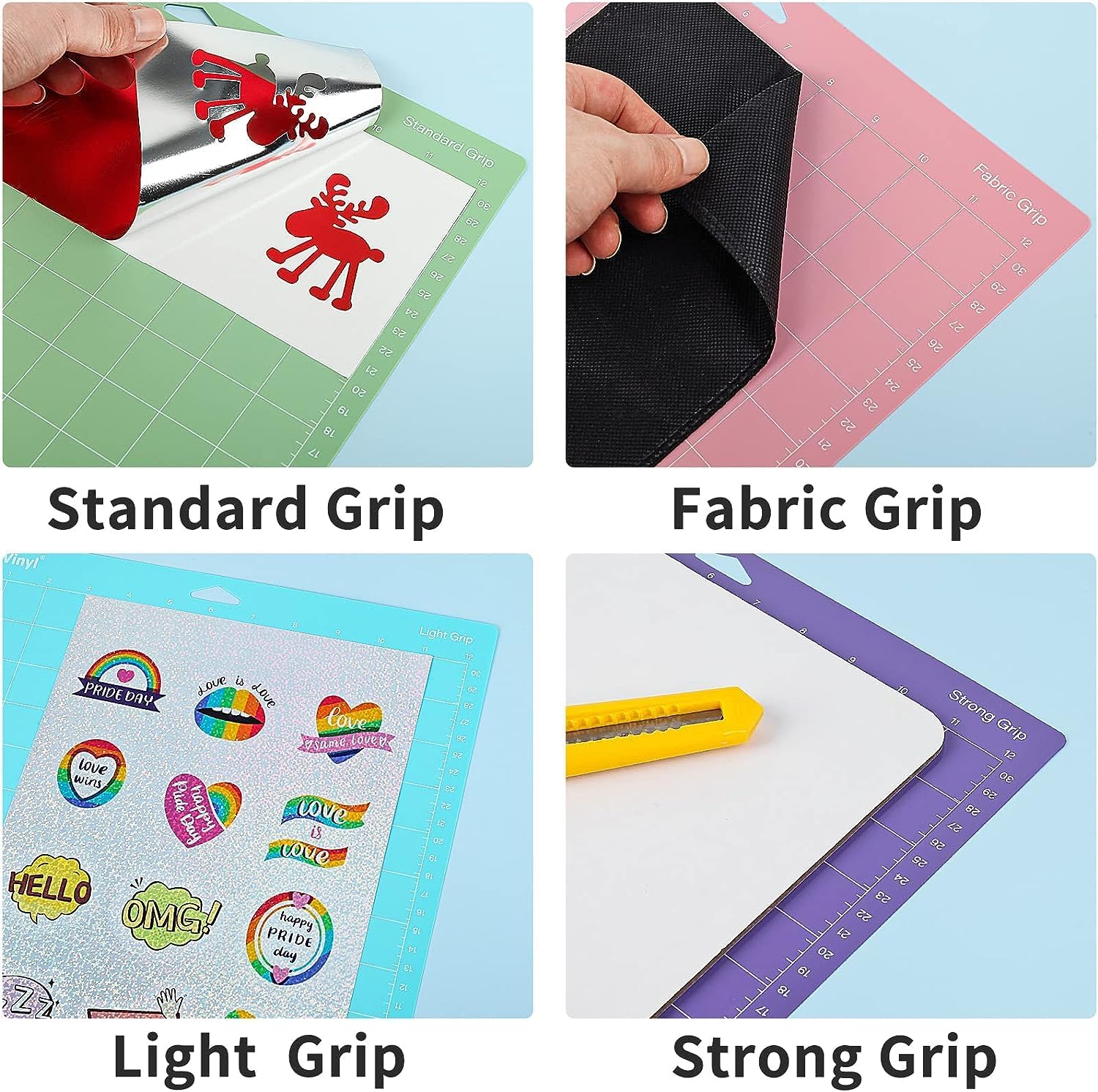 Detalle de Lya Vinyl Schneidematte 30,5×30,5 cm – 4er Set