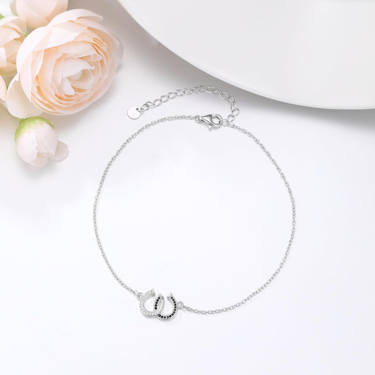 Thumbnail 3 de AOBOCO Sterling Silver Anklet, 9–11 Inch Adjustable