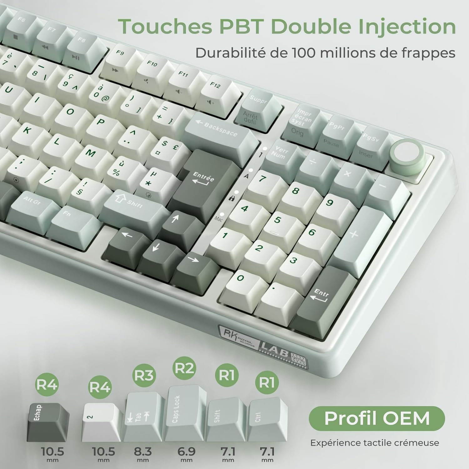 Thumbnail 3 de RK ROYAL KLUDGE R98 Pro clavier gamer 96% ⌨