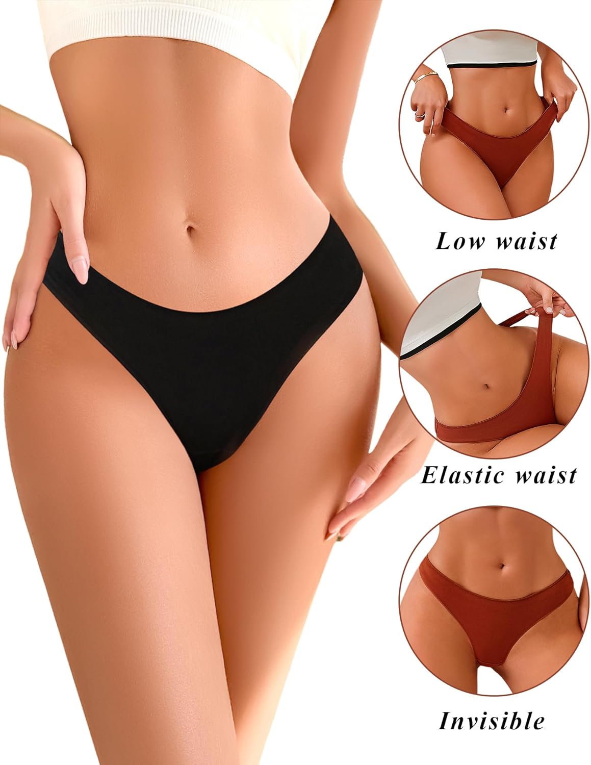 Thumbnail 1 de READY TO LOVE Cotton Thongs Pack XS-XL
