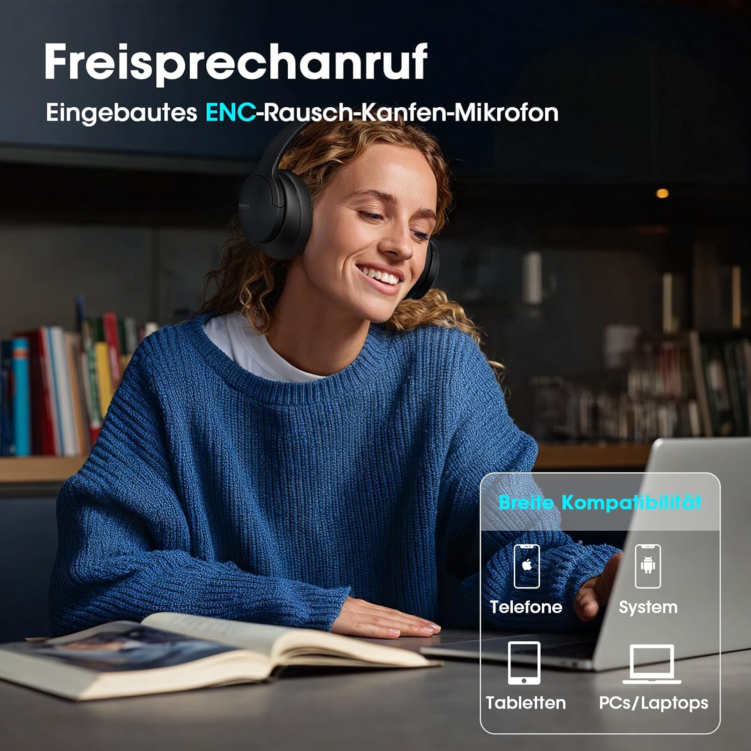 Thumbnail 5 de DOQAUS LIFE 4 Bluetooth Kopfhörer 90 Std